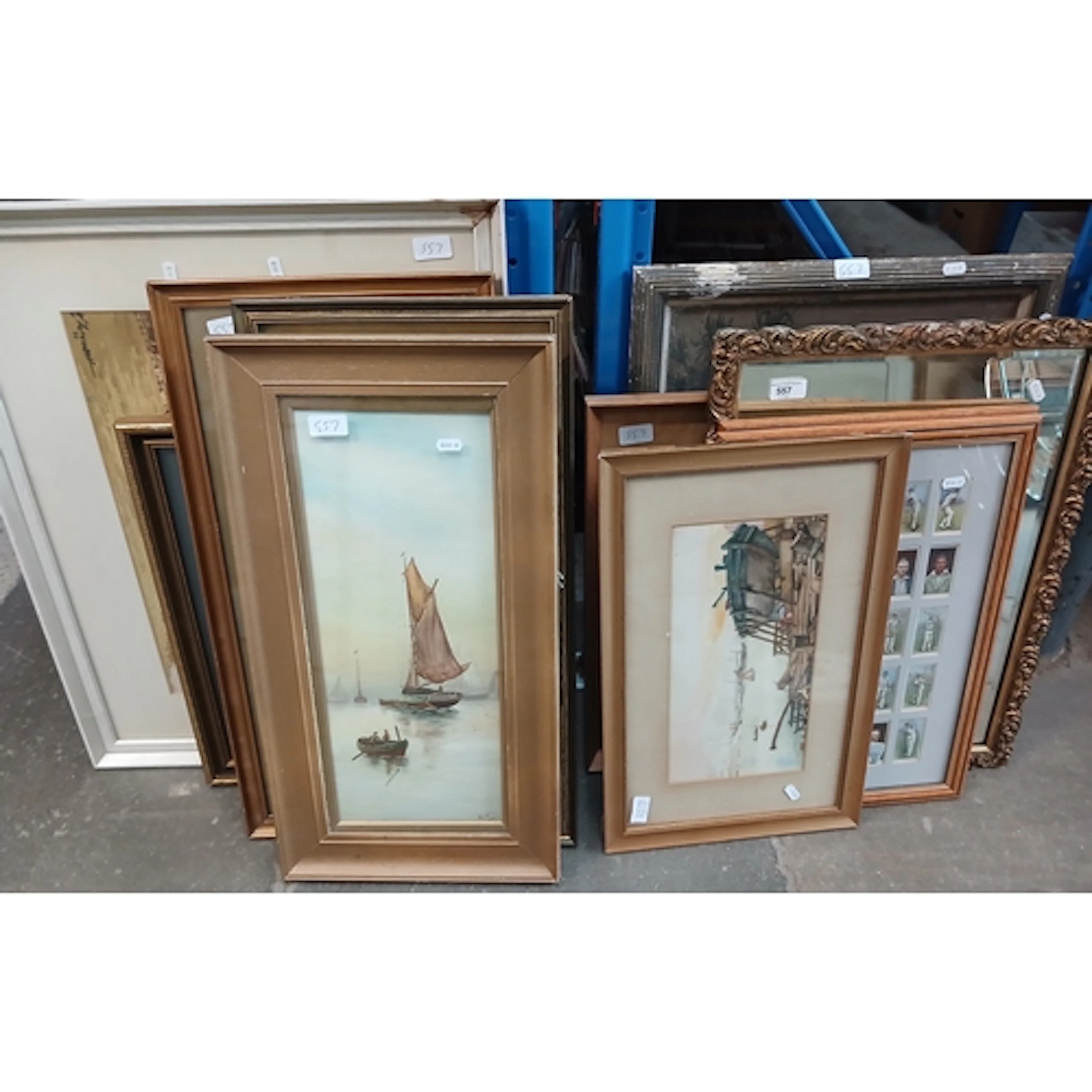 A quantity of pictures including original works, prints, tex...