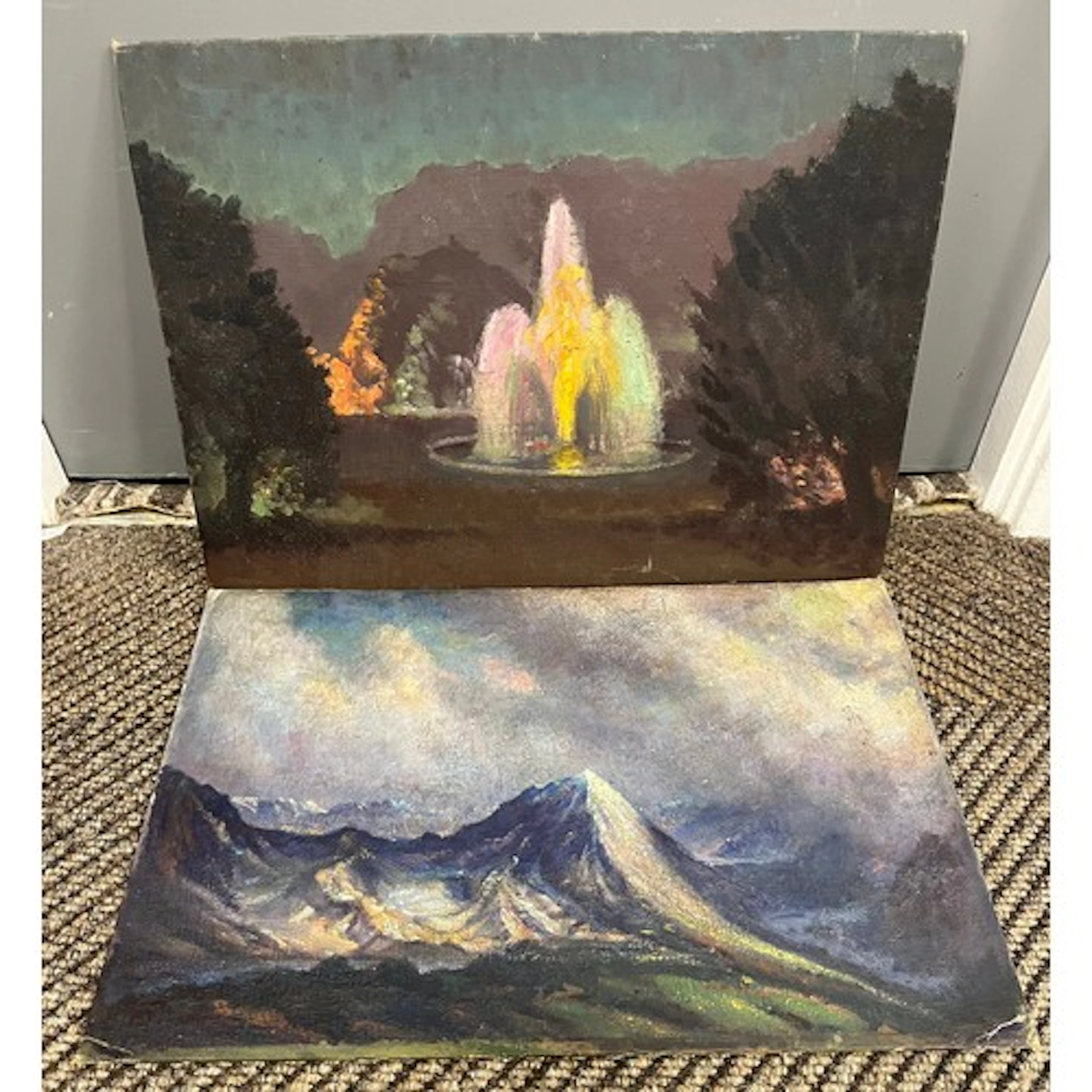 Four William J. MacLeod oil on board paintings (unframed). (...
