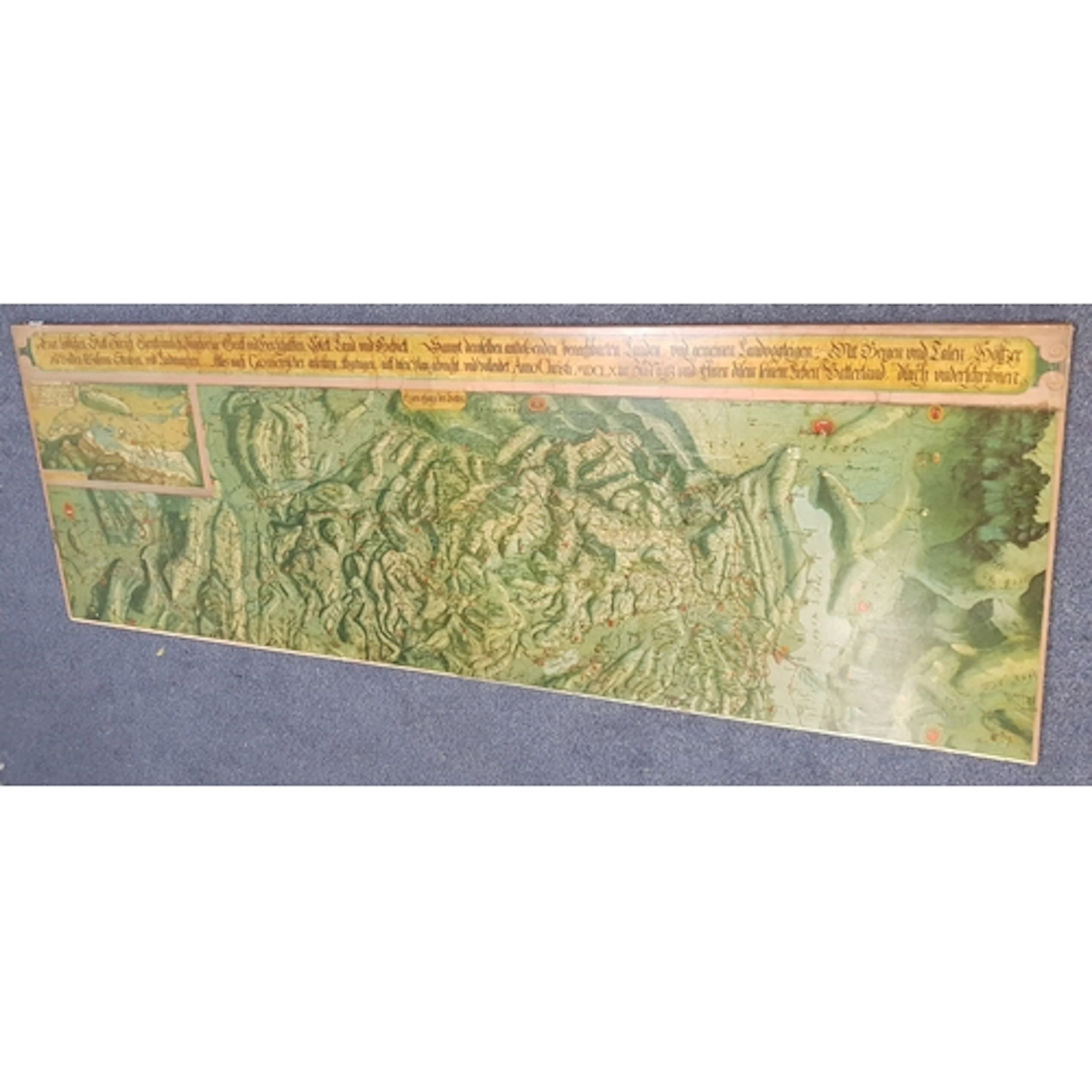 PRINT OF KARTE DES KANTONS ZURICH, AFTER HANS CONRAD GYGER ...