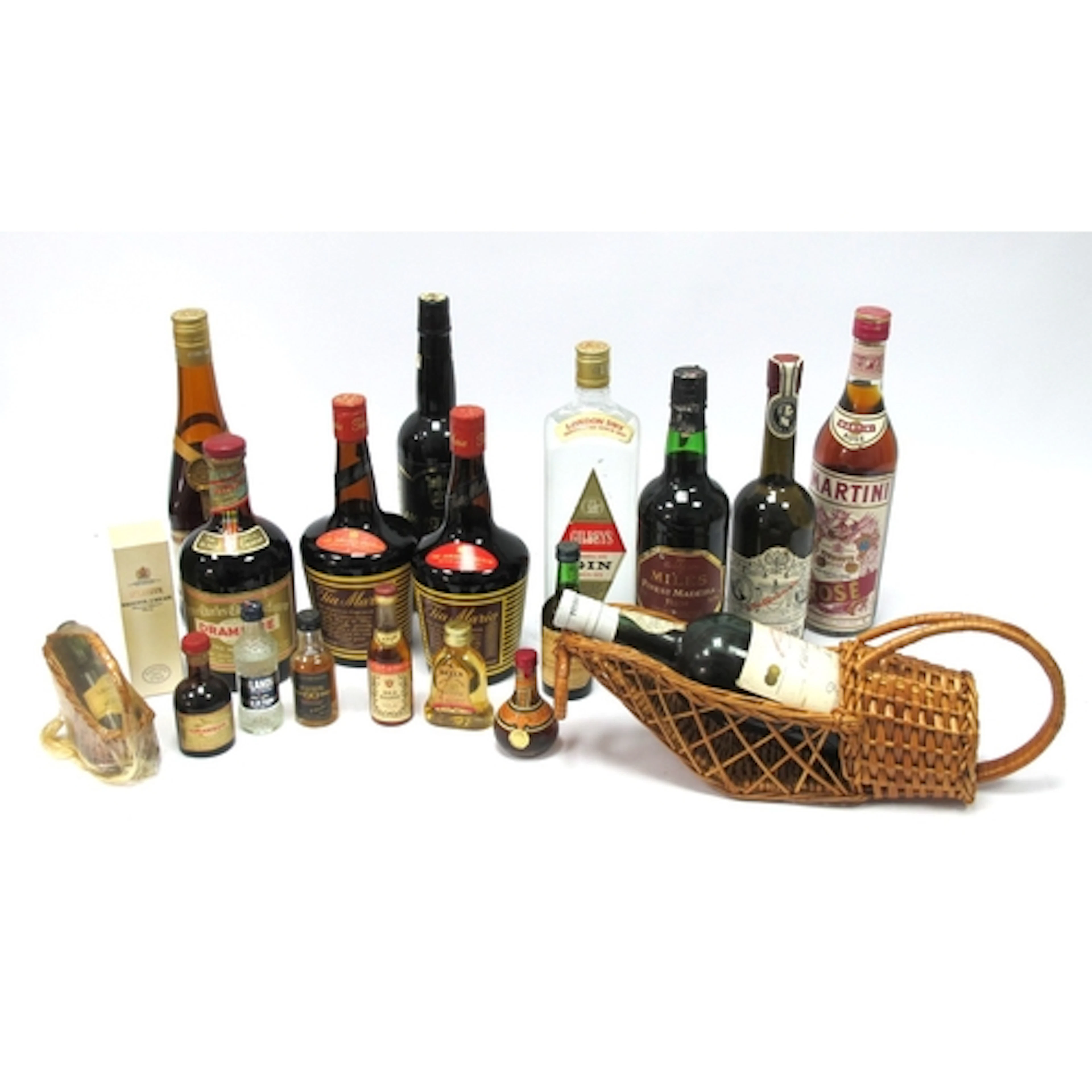 Spirits - A Mixed Assortment of Sherry, Apricot Brandy, Tia ...