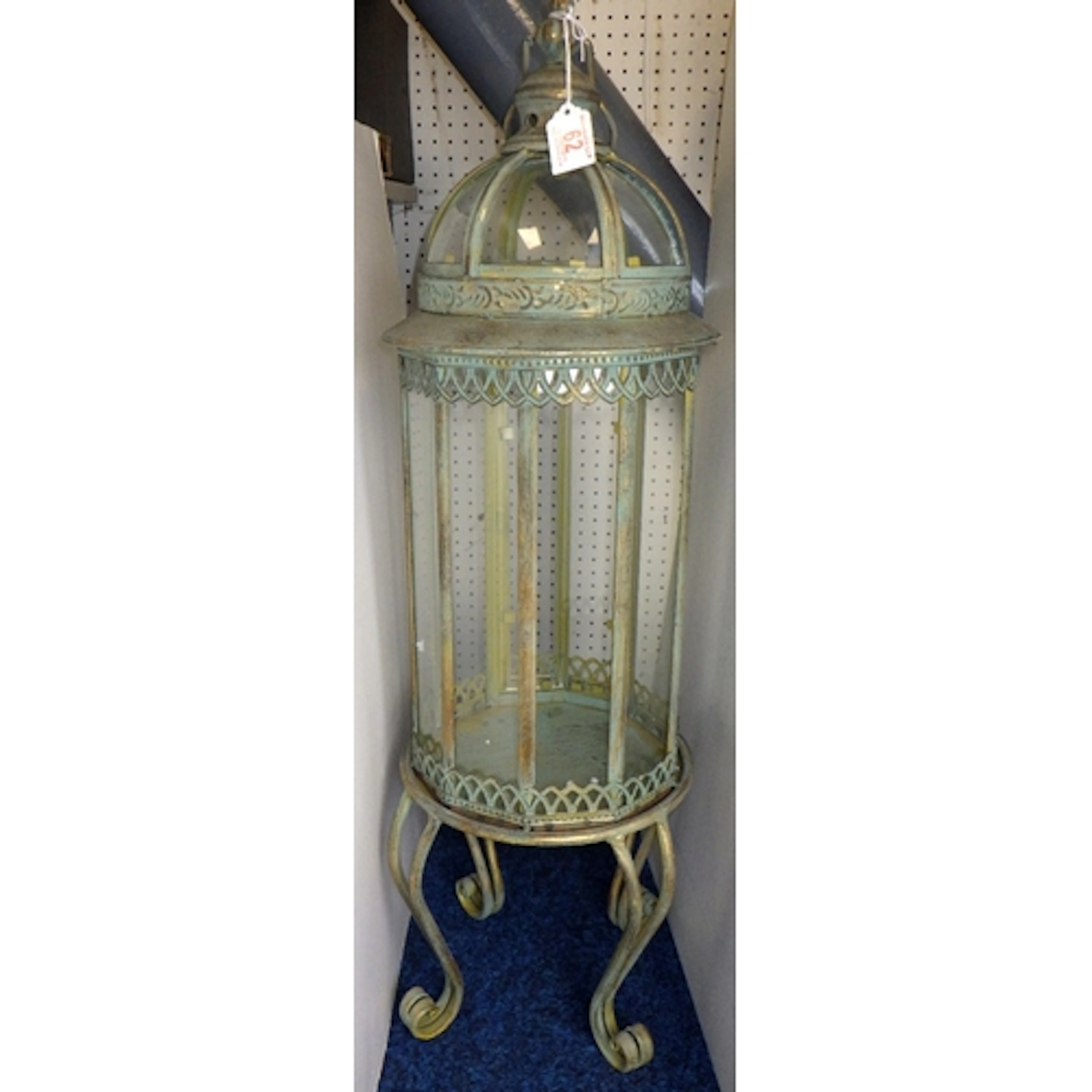 A tall storm lantern, 90cm tall