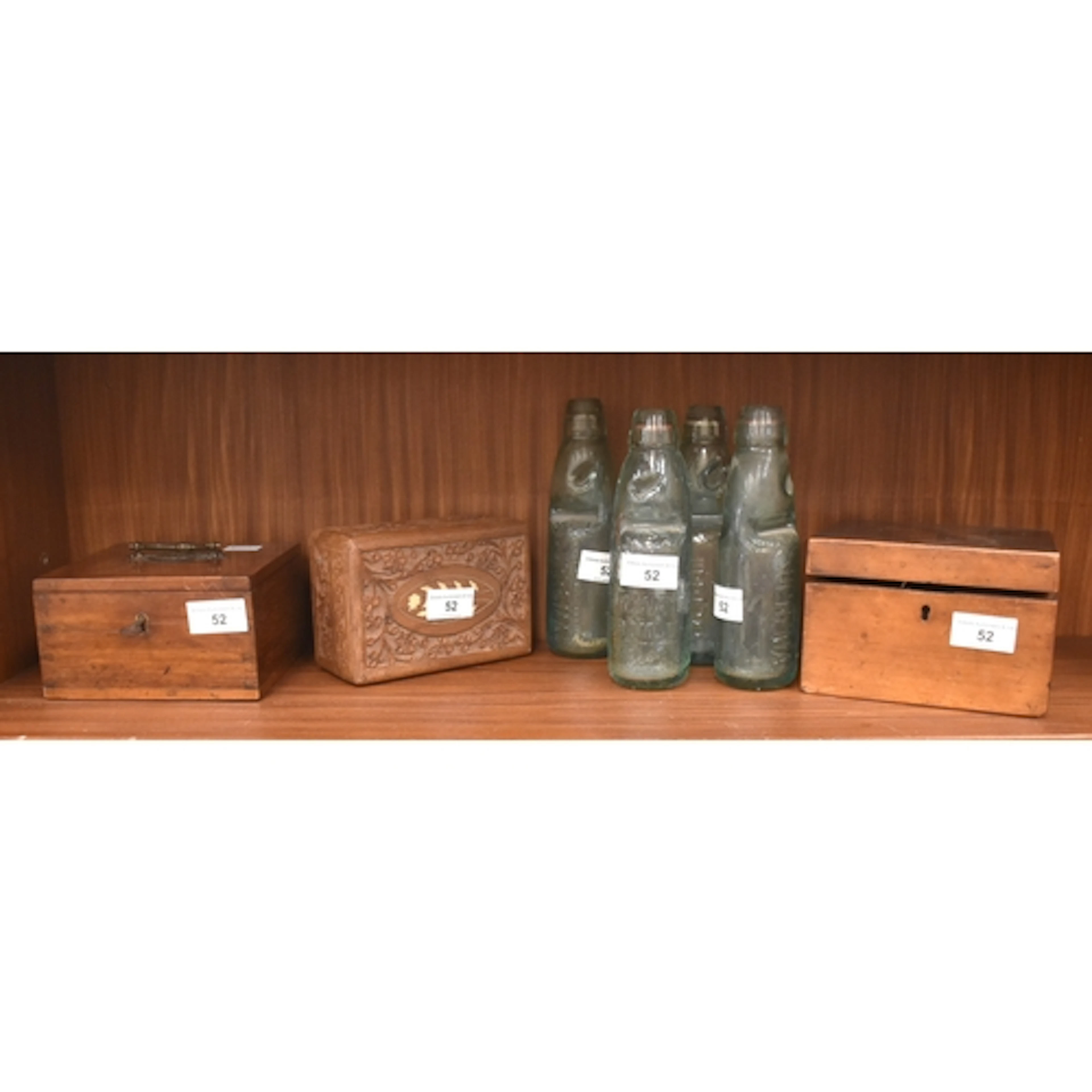 A mahogany coin collectors cabinet, having a hinged lid with...