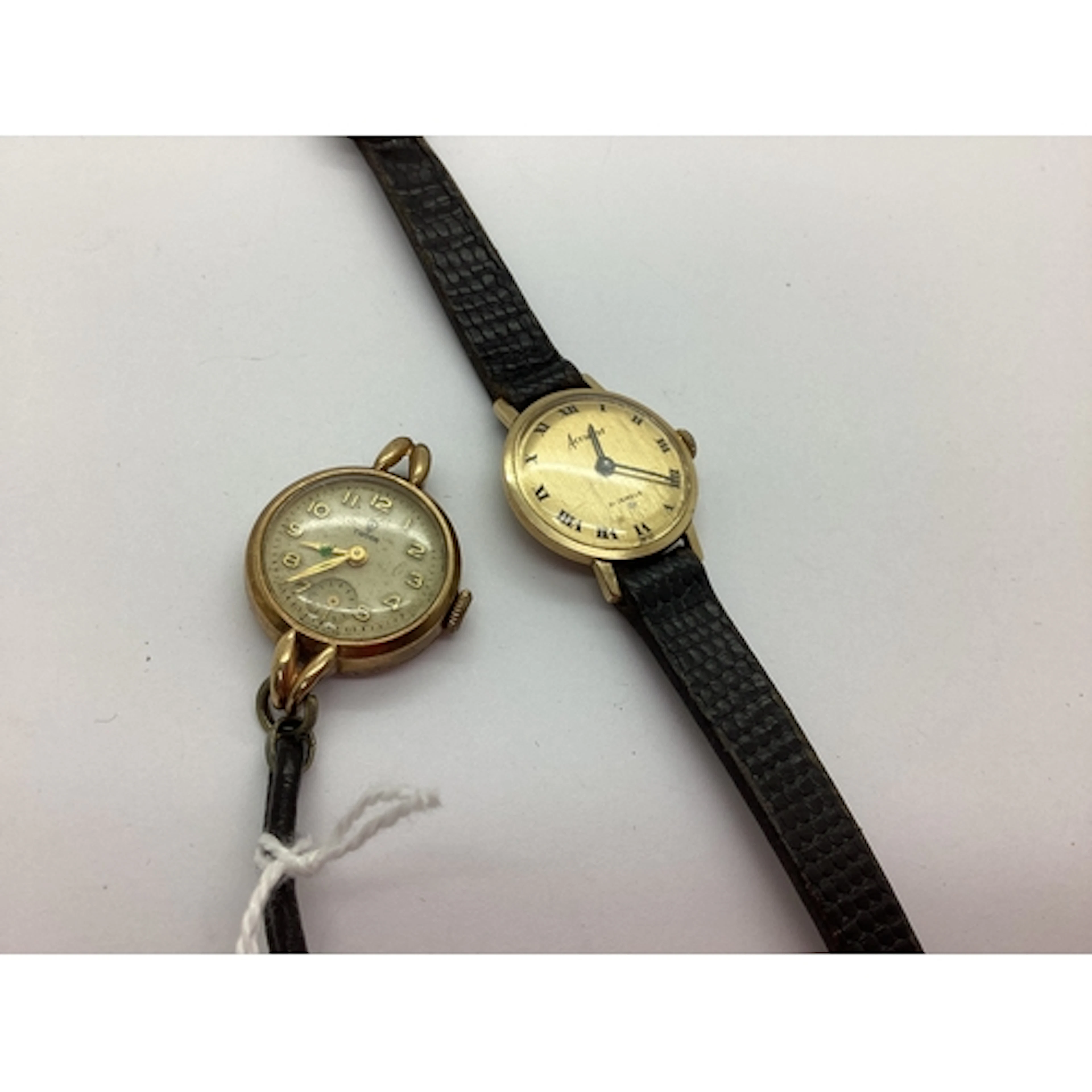 Accurist; A 9ct Gold Cased Ladies Wristwatch, together with ...