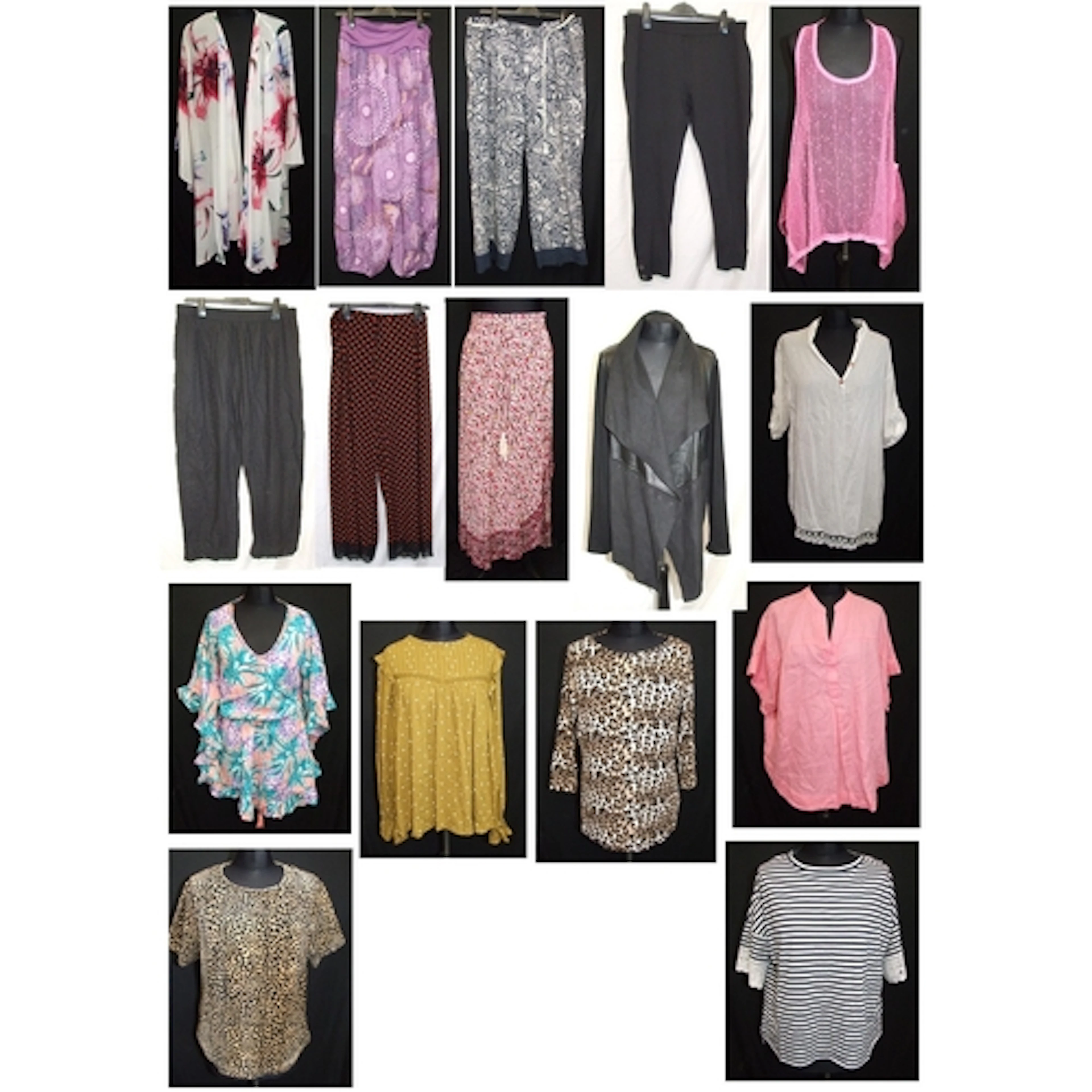 Ladies Clothing Size 16 incl. Damart white floral jacket, M&...