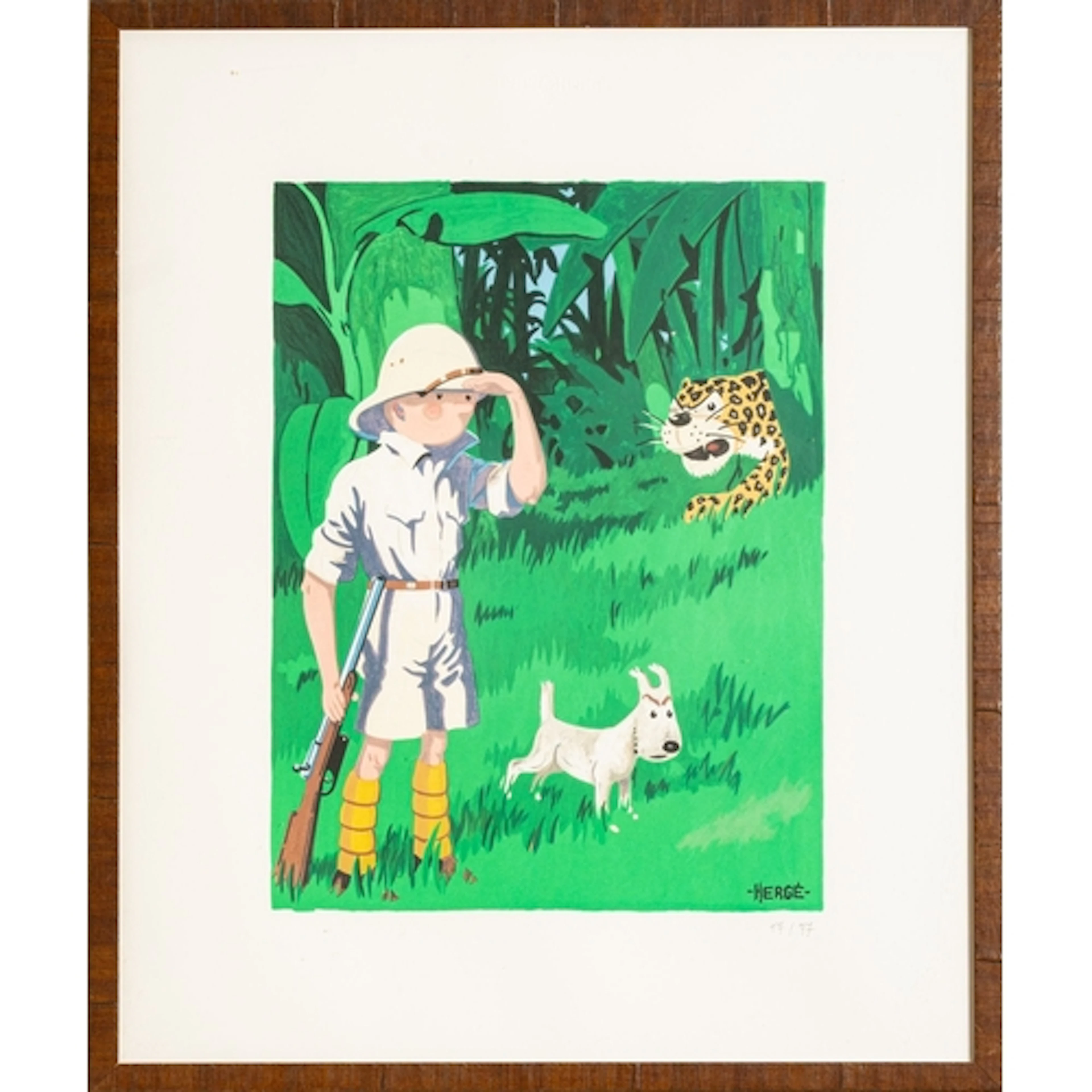 After Herge (1907-1983) - Tintin in the Congo - Limited edit...