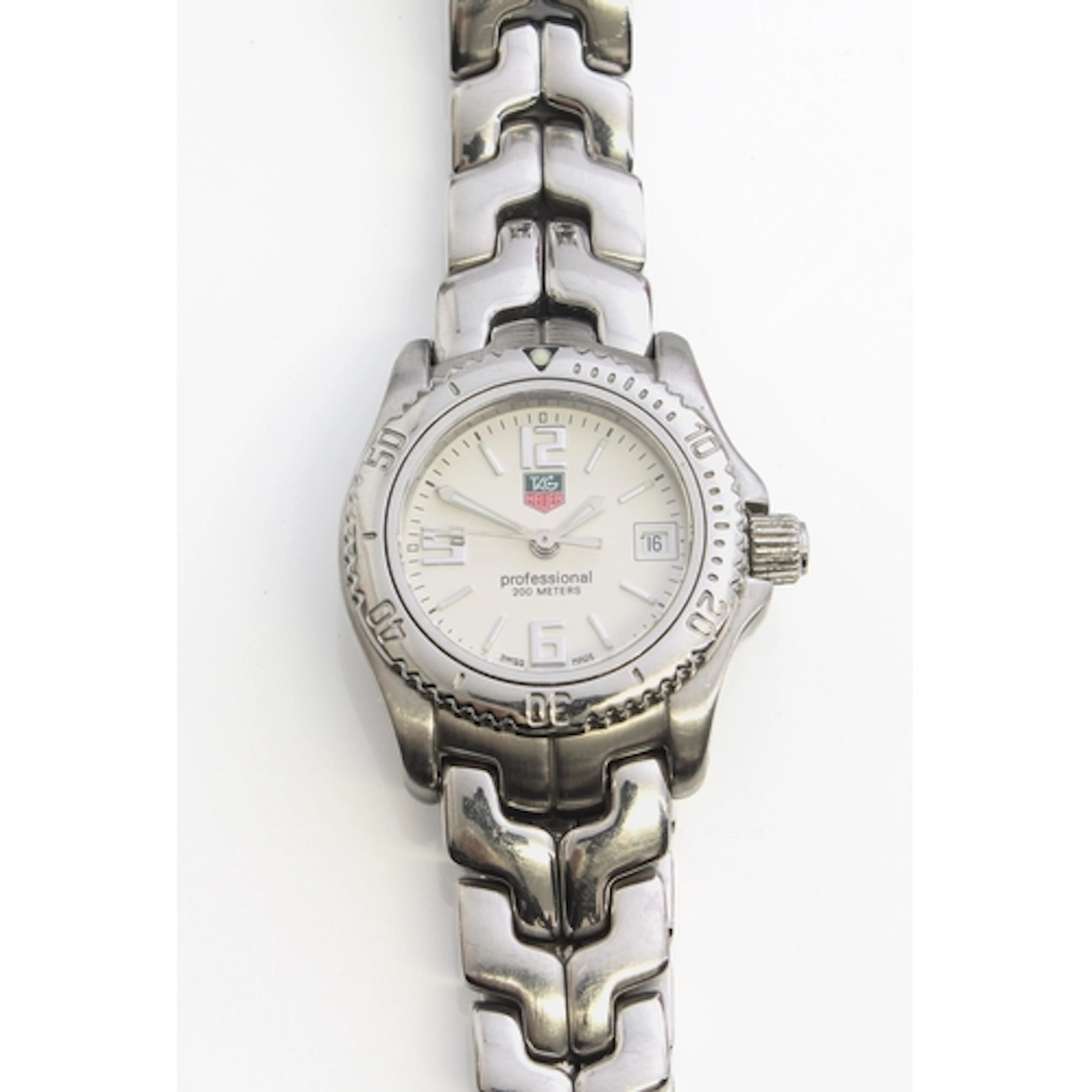 A TAG Heuer ladies Professional stainless steel quartz brace...