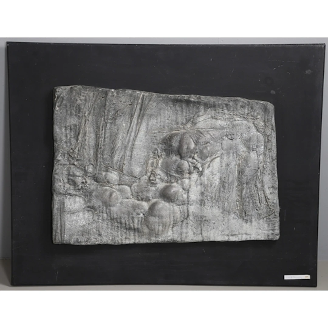 RALPH BROWN RA (1928-2013). UNTITLED. (d) Aluminium relief, ...