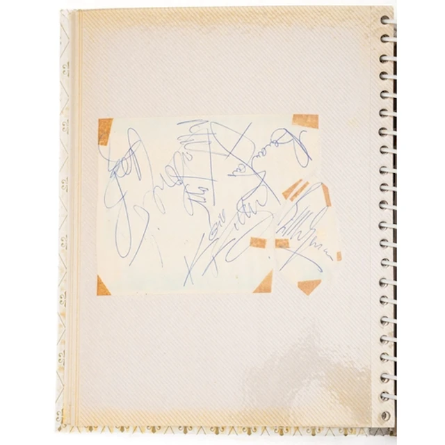 Rolling Stones interest, set of five signatures collected in...