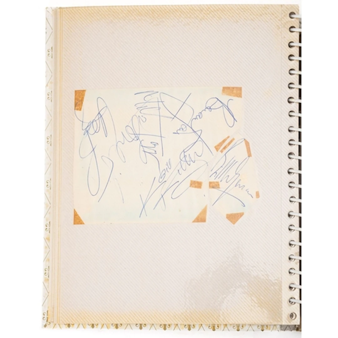 Rolling Stones interest, set of five signatures collected in...