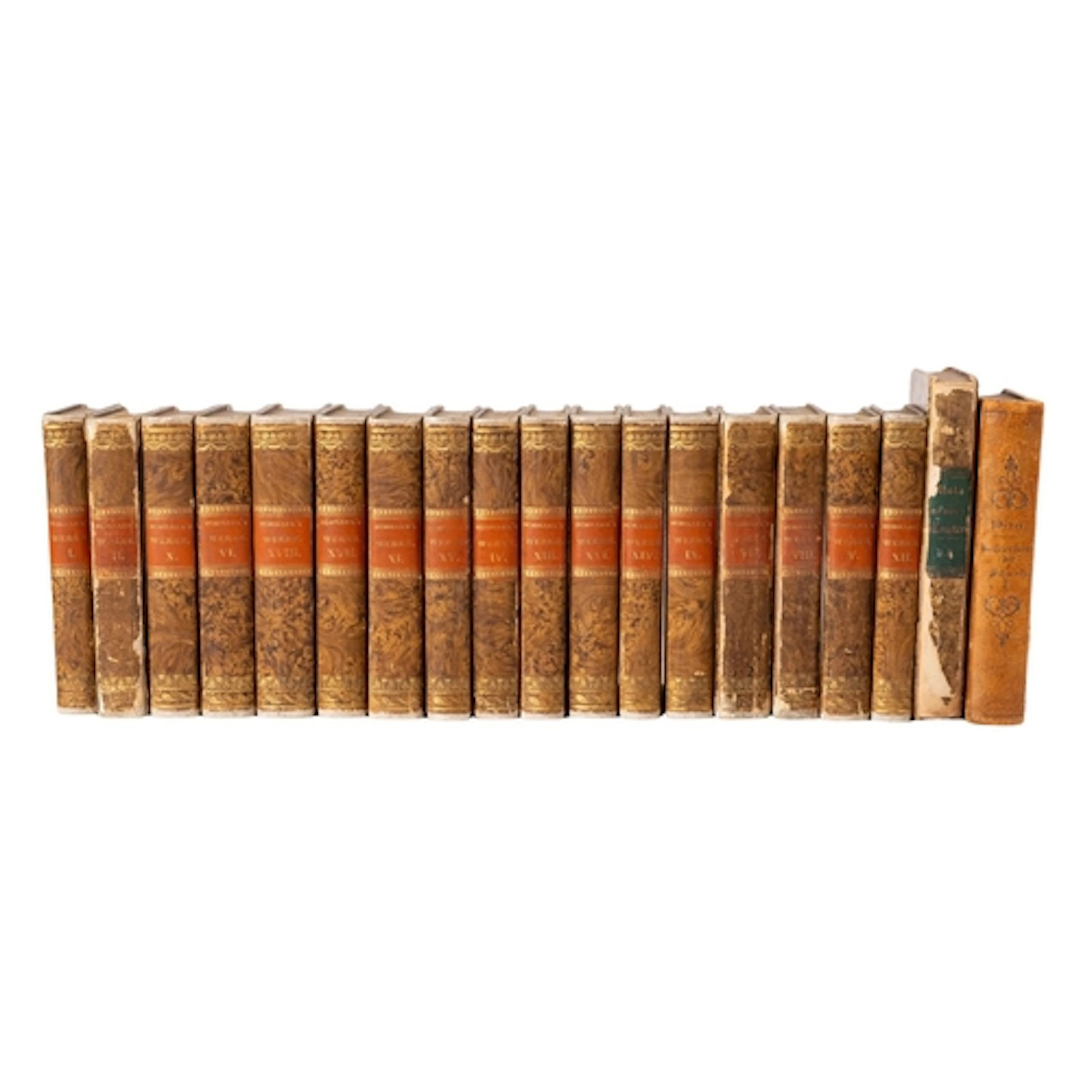 SCHILLER, Friedrich. Sämmtliche Werke, 17 vols. (only, lacks...