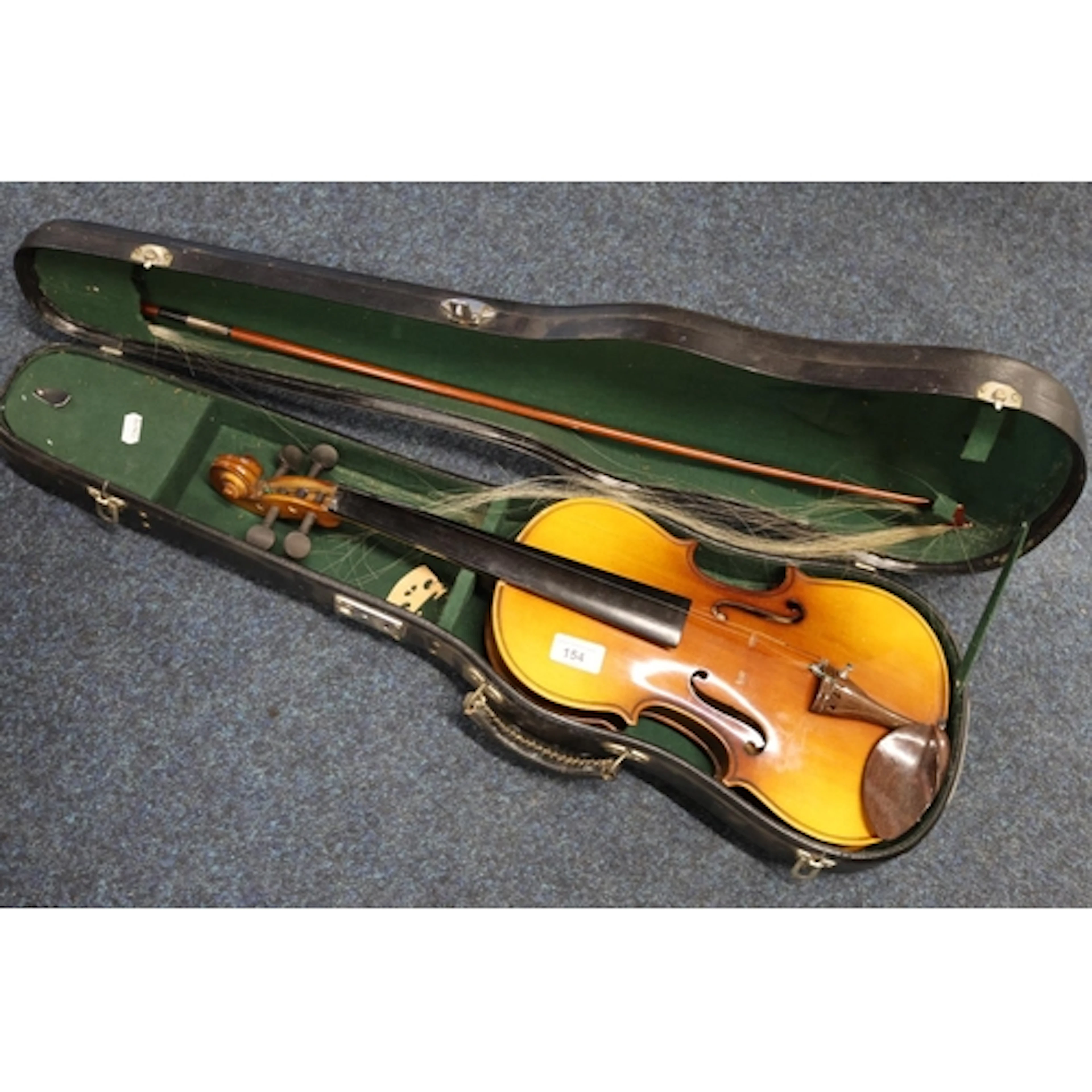 Violin, made in China, and case.