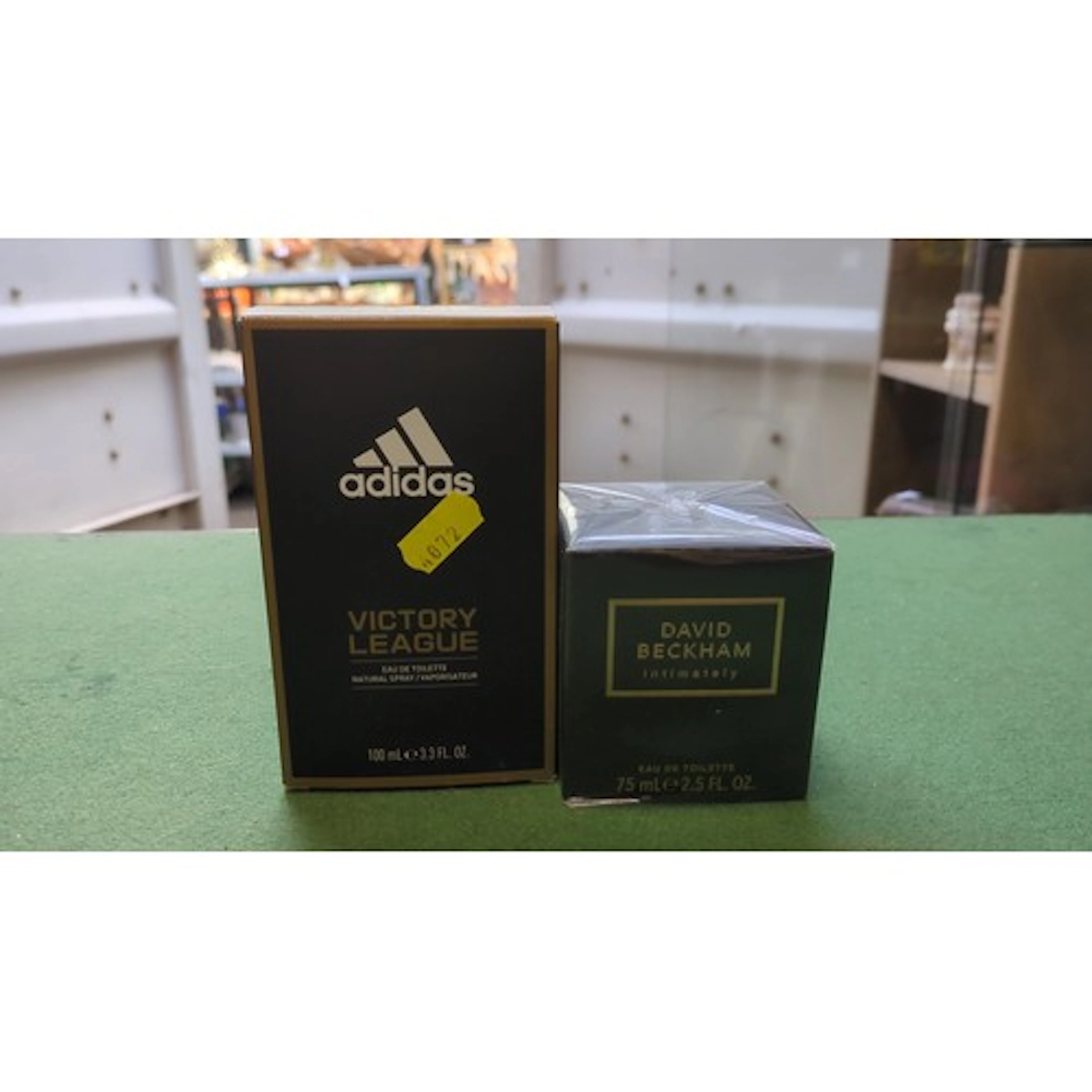 A pair of boxed eau de toilette fragrances comprising Adidas...
