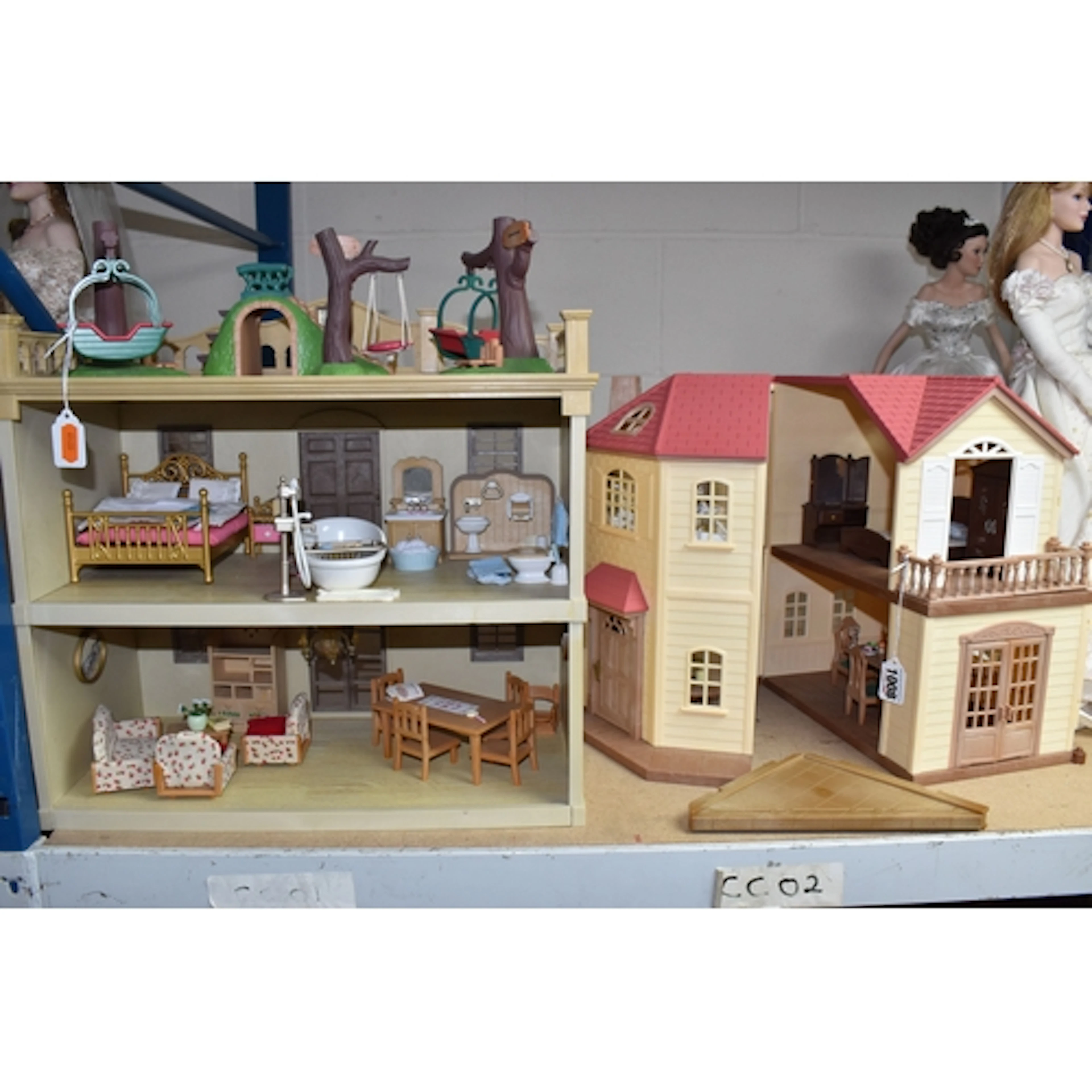 TWO SYLVANIAN FAMILIES HOUSES AND ACCESSORIES, to include Re...