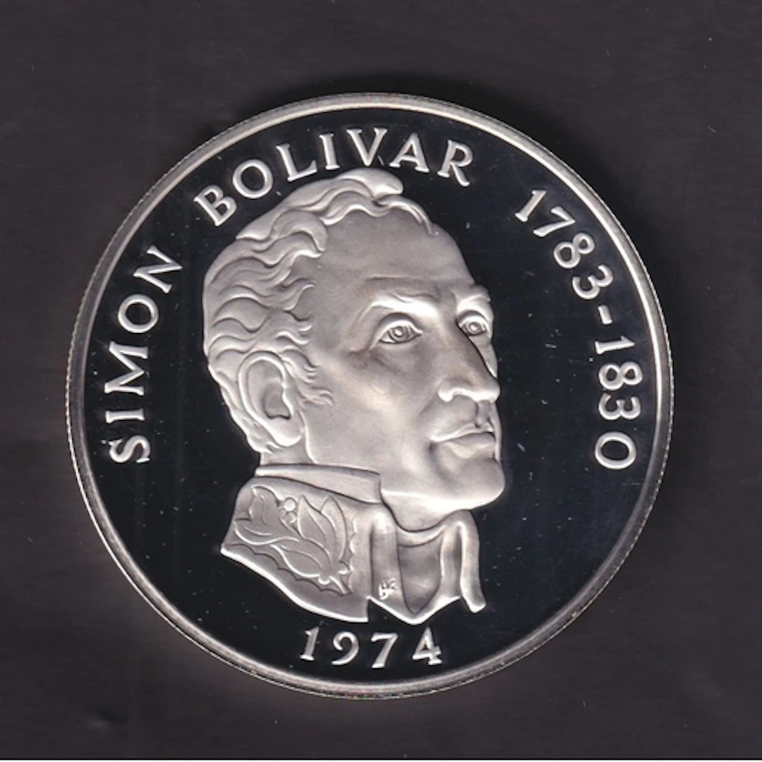 1974 Republic of Panama Silver (.925) Proof 20 Balboas coin,...