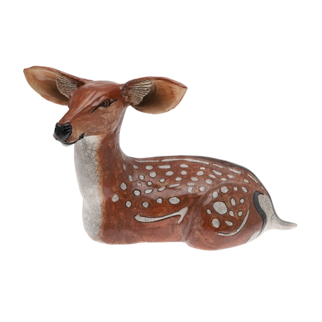 JENNIE HALE (B 1956). LARGE RAKU STUDIO POTTERY FIGURE OF A ...