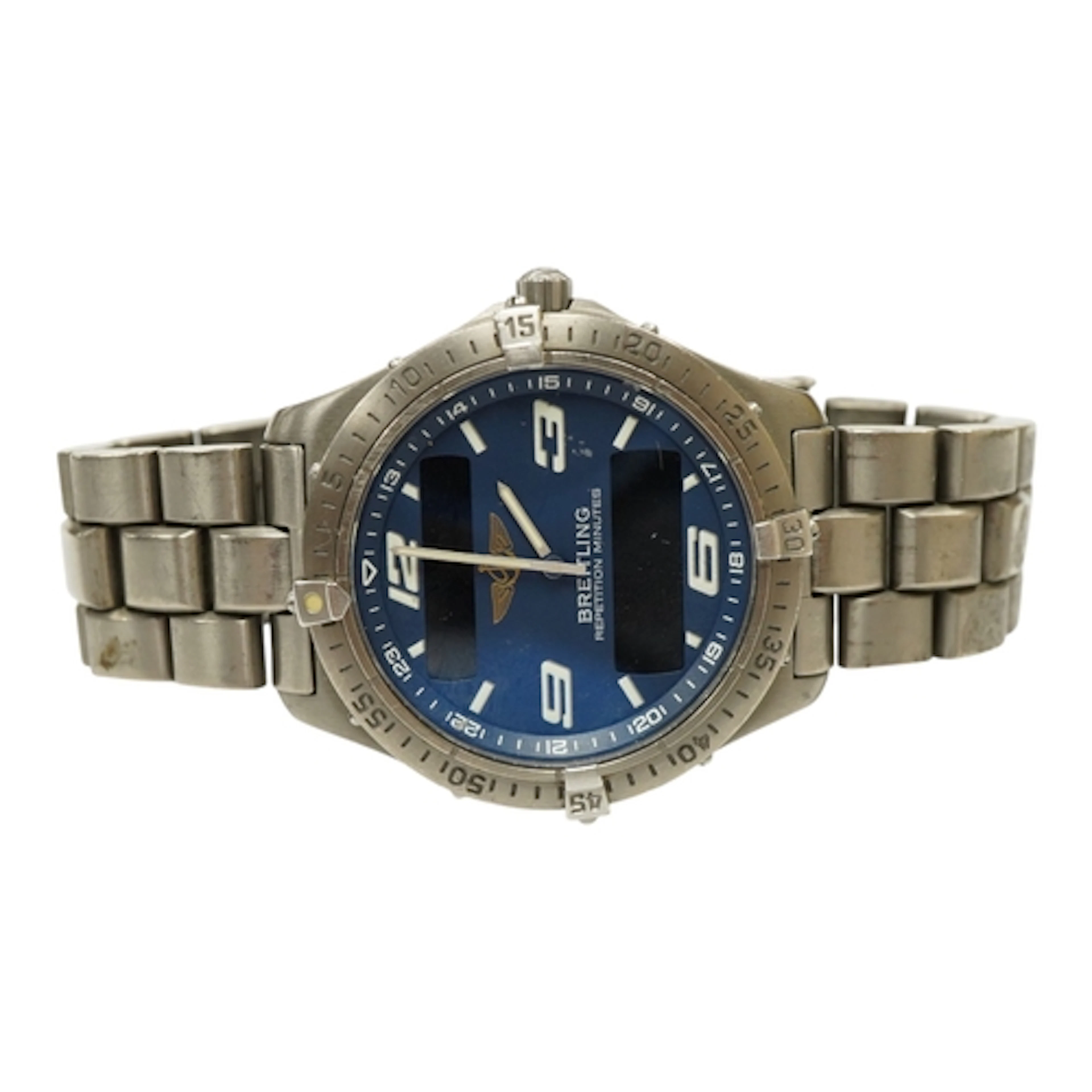 A gentleman's recent Breiting Repetition Minutes quartz wris...