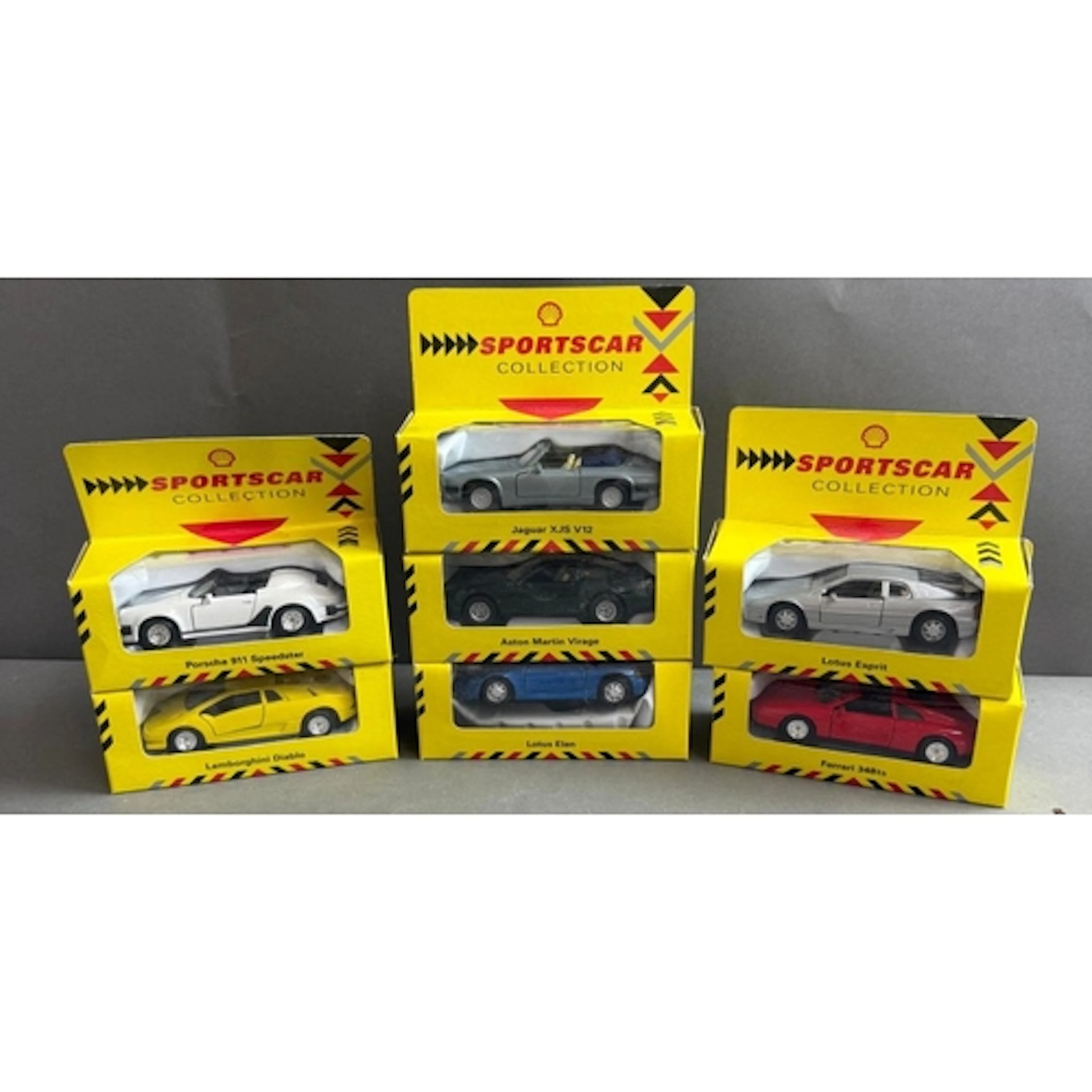 A selection of Shell sportscar collection boxed die-cast mod...