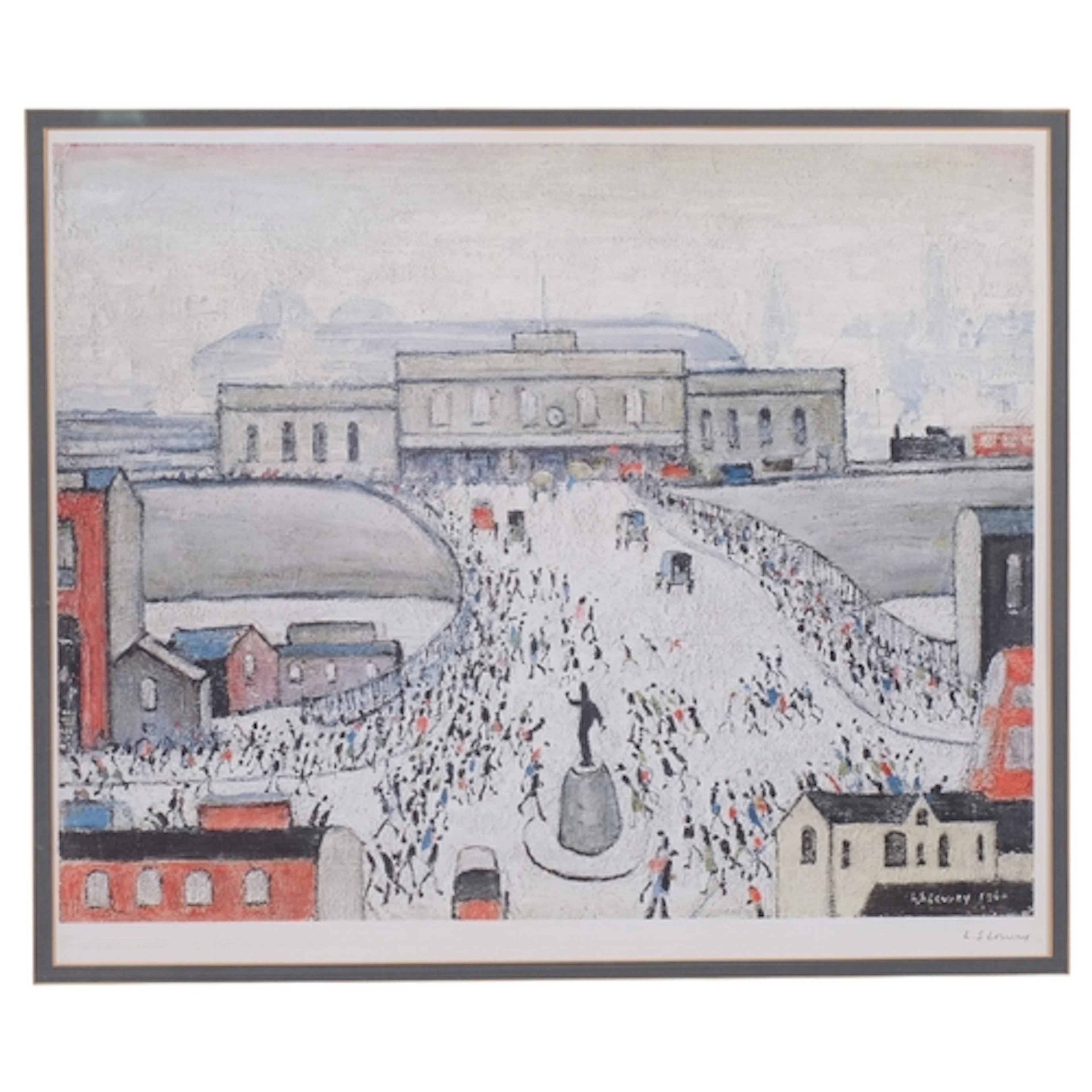 Laurence Stephen Lowry (1887 - 1976), Station Approach, colo...
