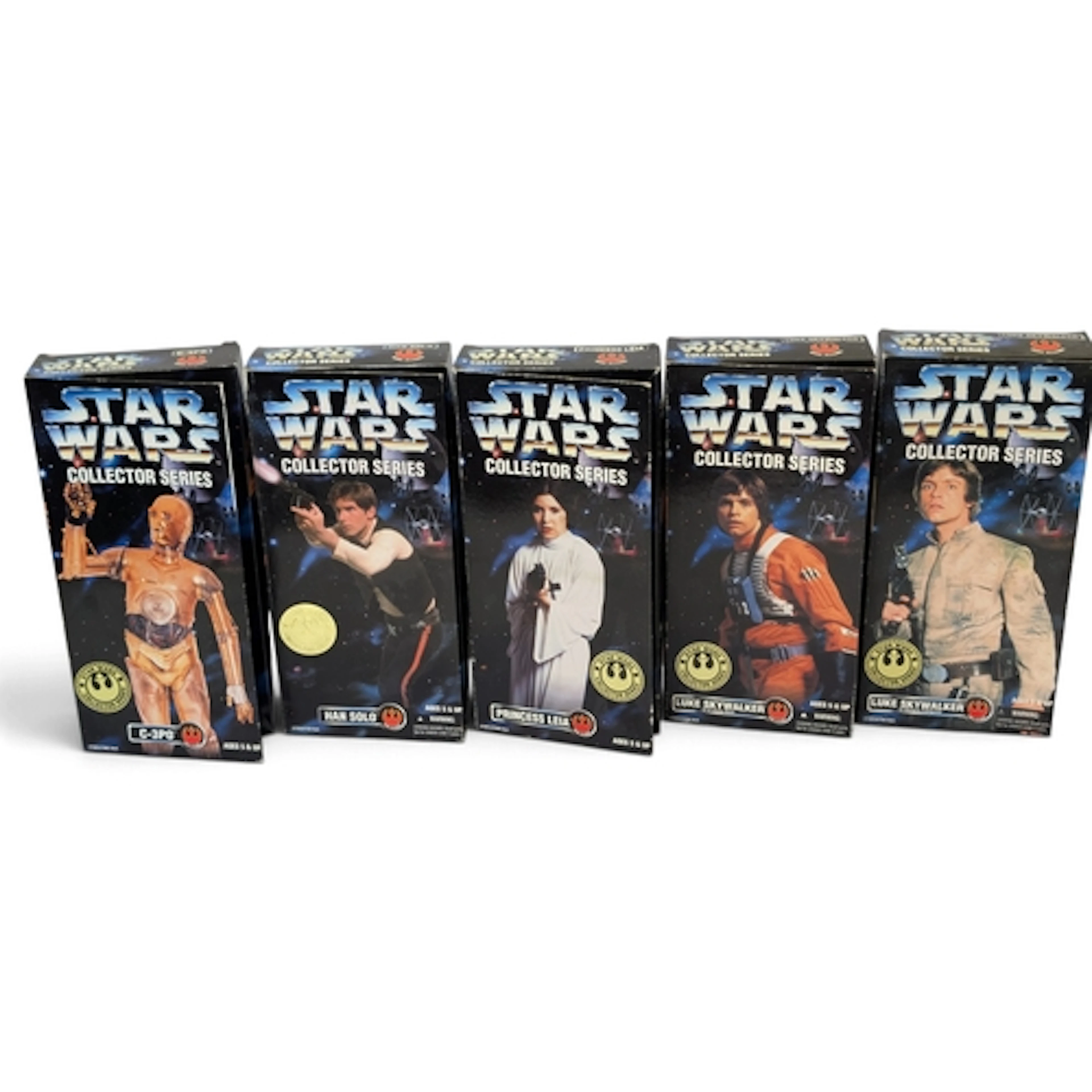 5 x 1996/7 Star Wars Kenner Collectors Series 12" Action Fig...