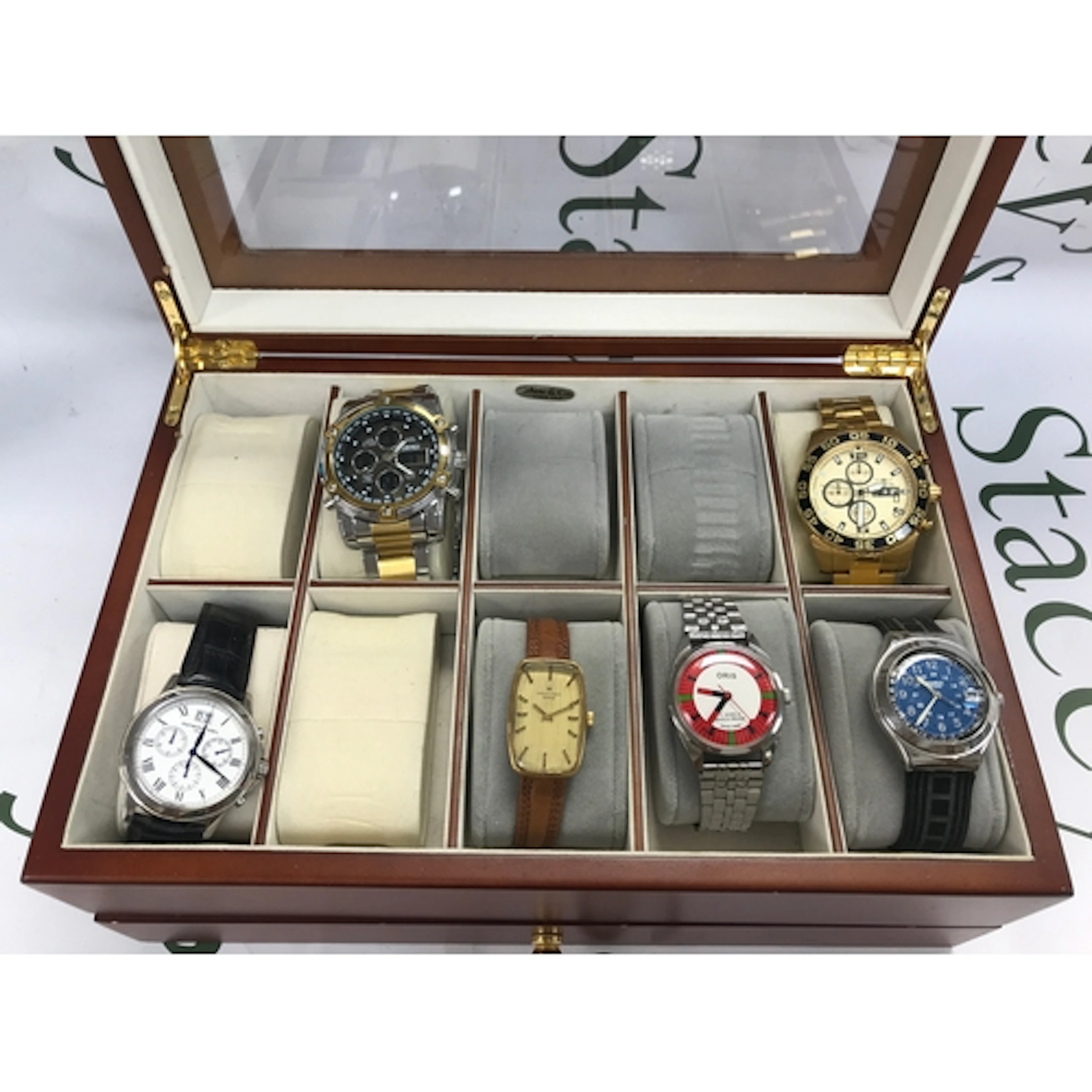 Collect of 6 watches including swatch a vintage Hamilton and...
