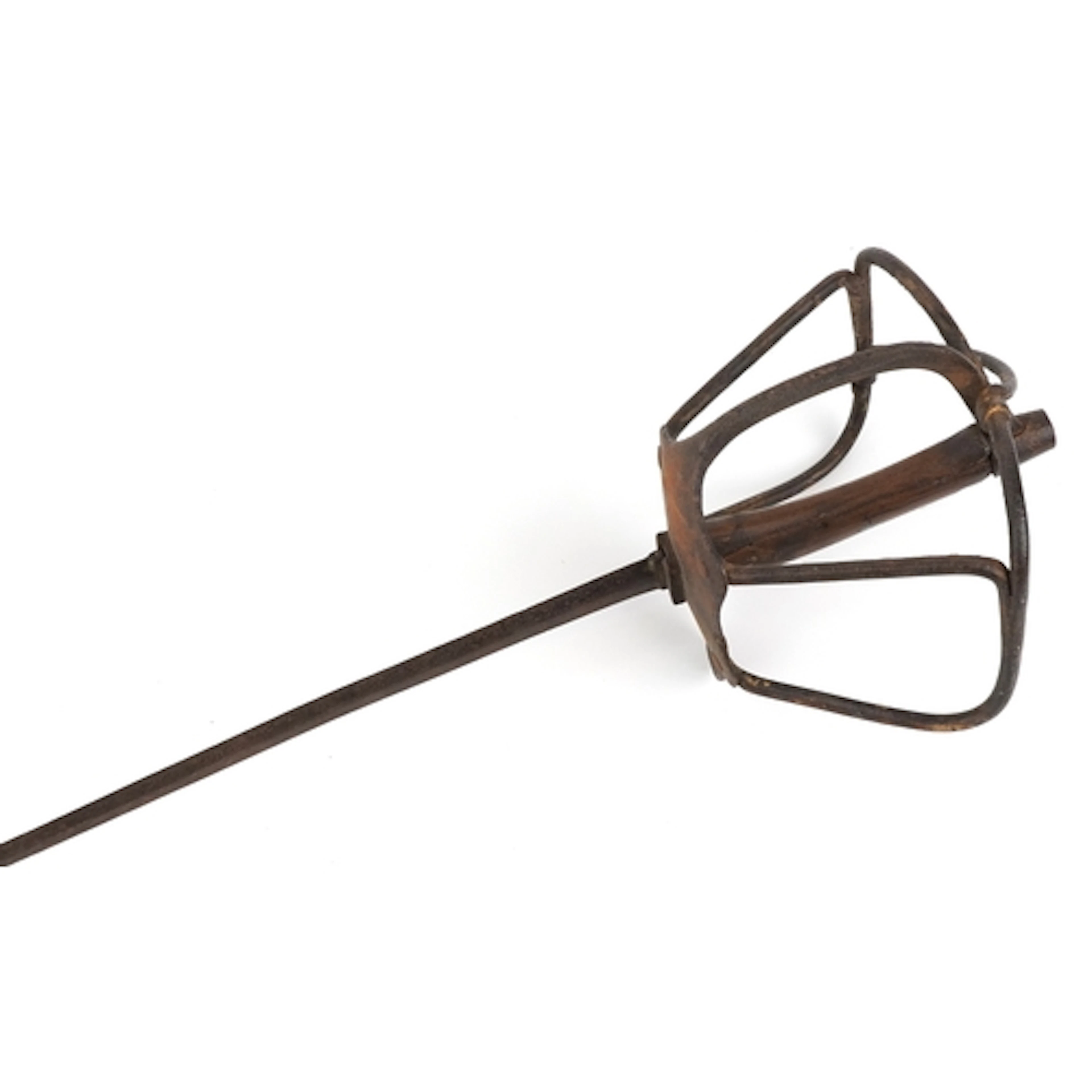 Antique military interest rapier sword, 97cm in length.