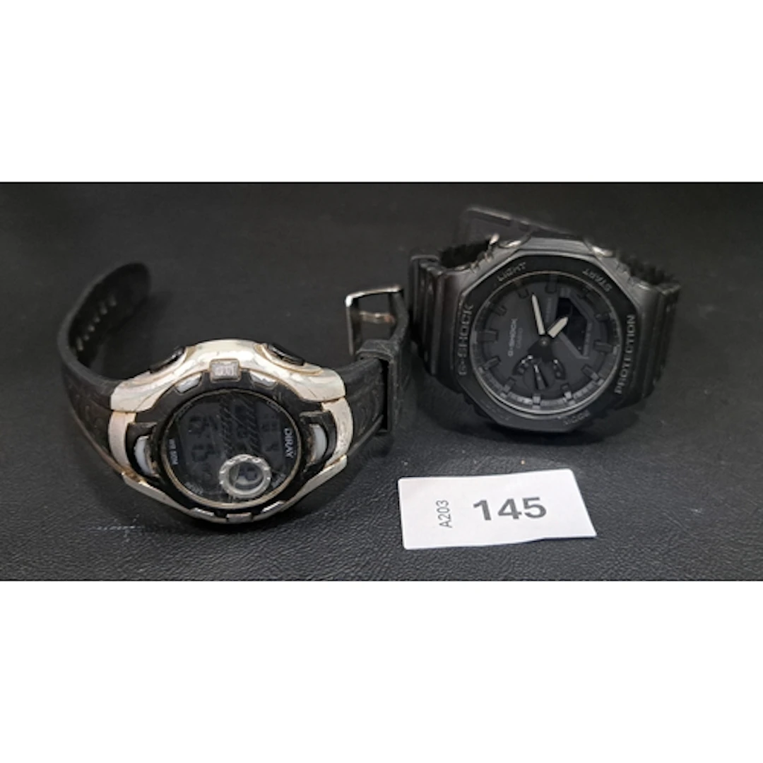 TWO WRISTWATCHES comprising a Casio G-Shock model GA-2100 (a...