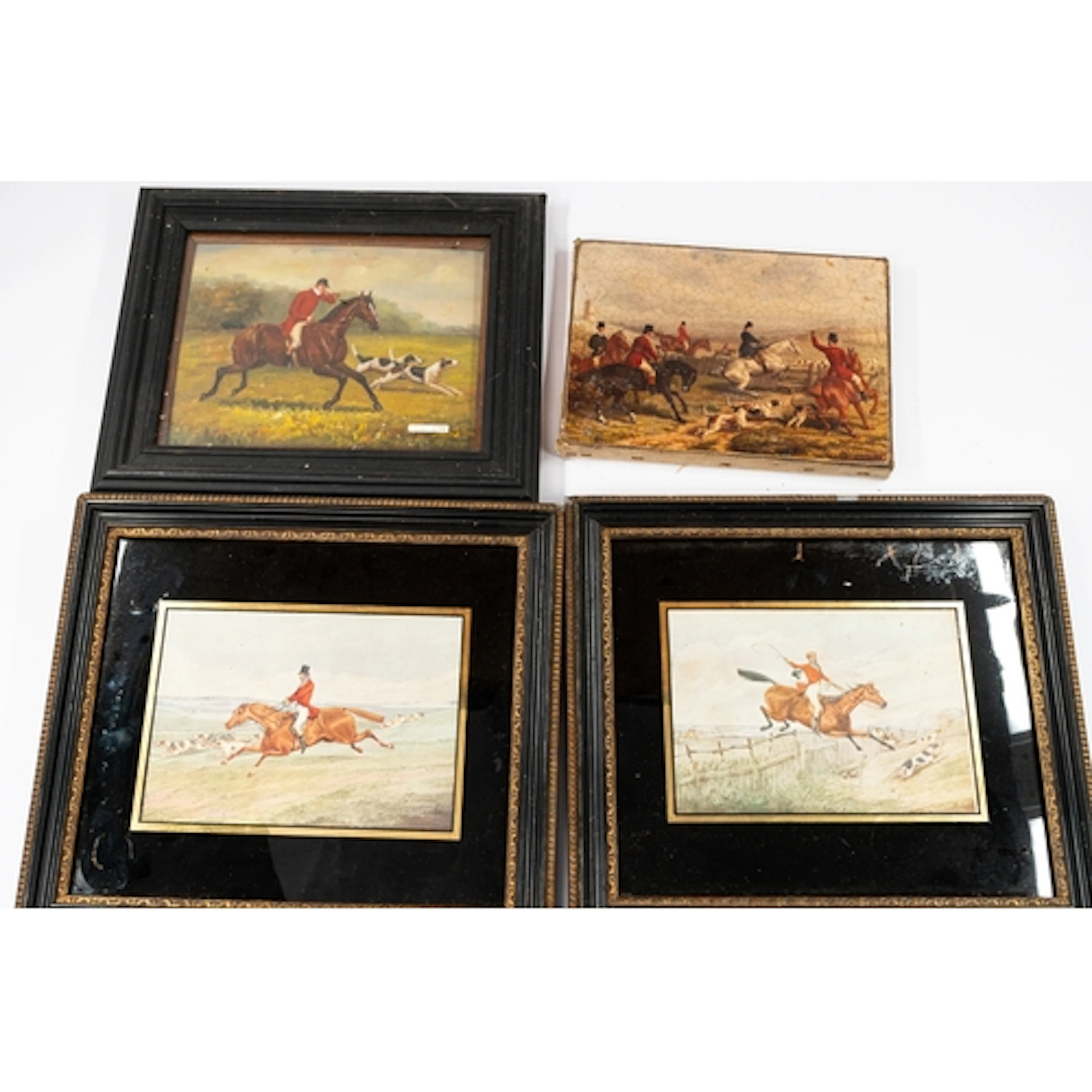 Pictures: Pictures: 20th century primitive oil painting, Hu...