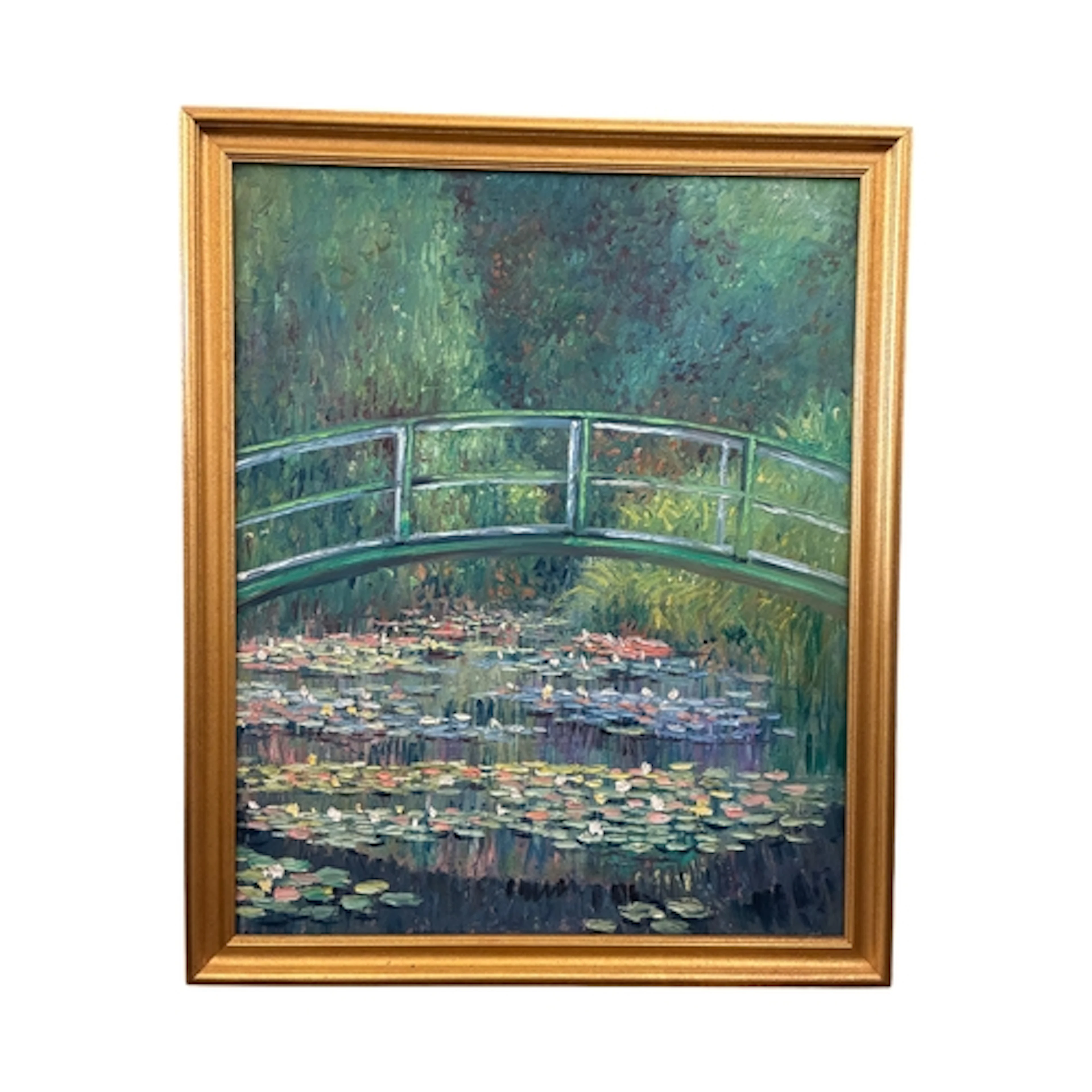 After Claude Monet (1840-1926) - The Water Lily Pond, oil on...