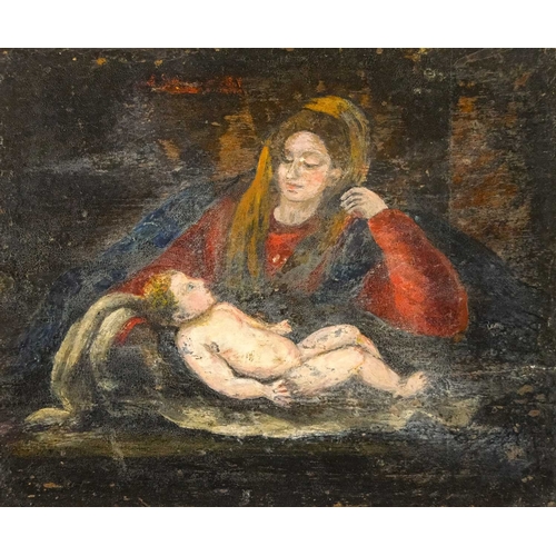 A small oil on panel. 20th century, after an old master, the...