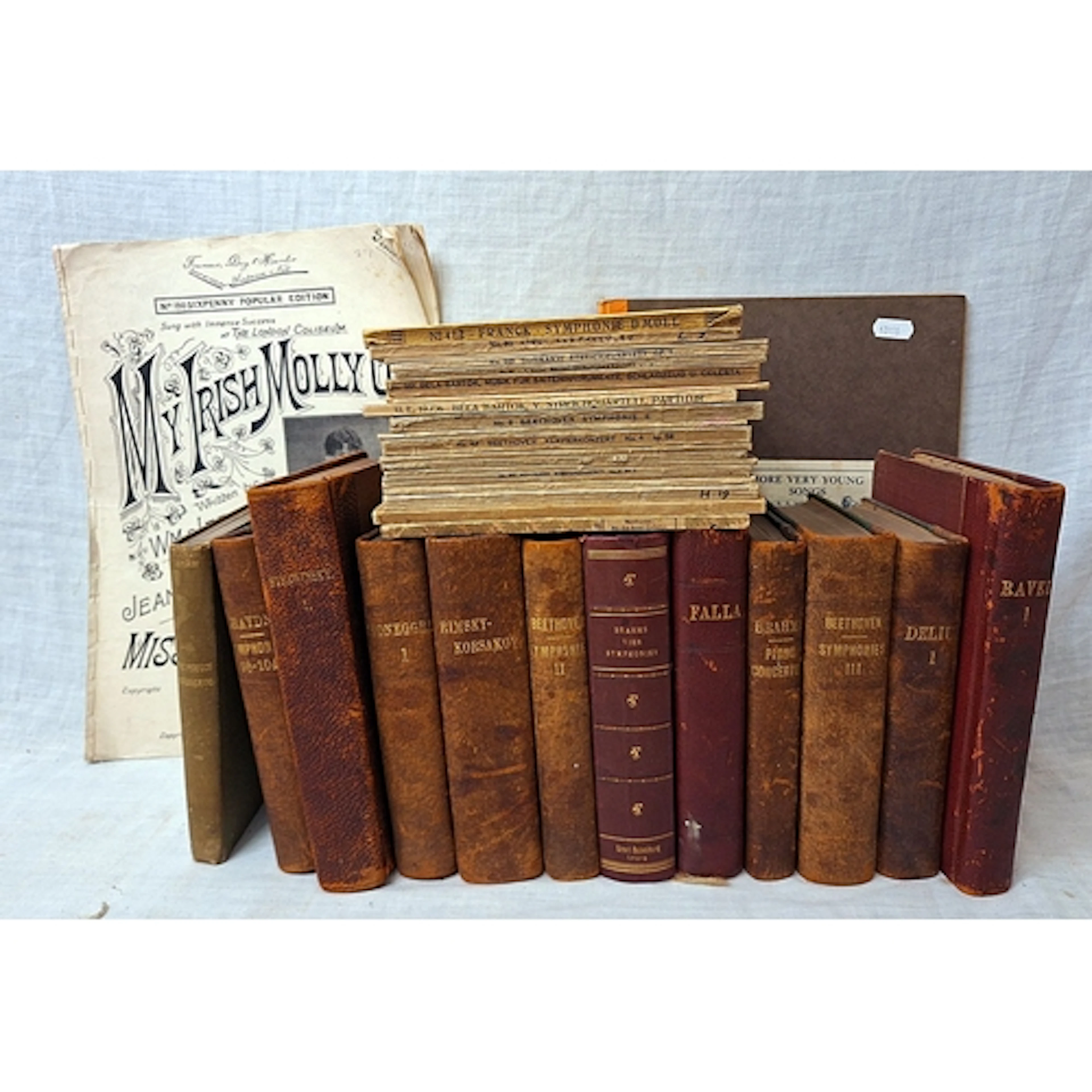 Musical Manuscript Books incl. Ravel, Beethoven, Brahms, Str...