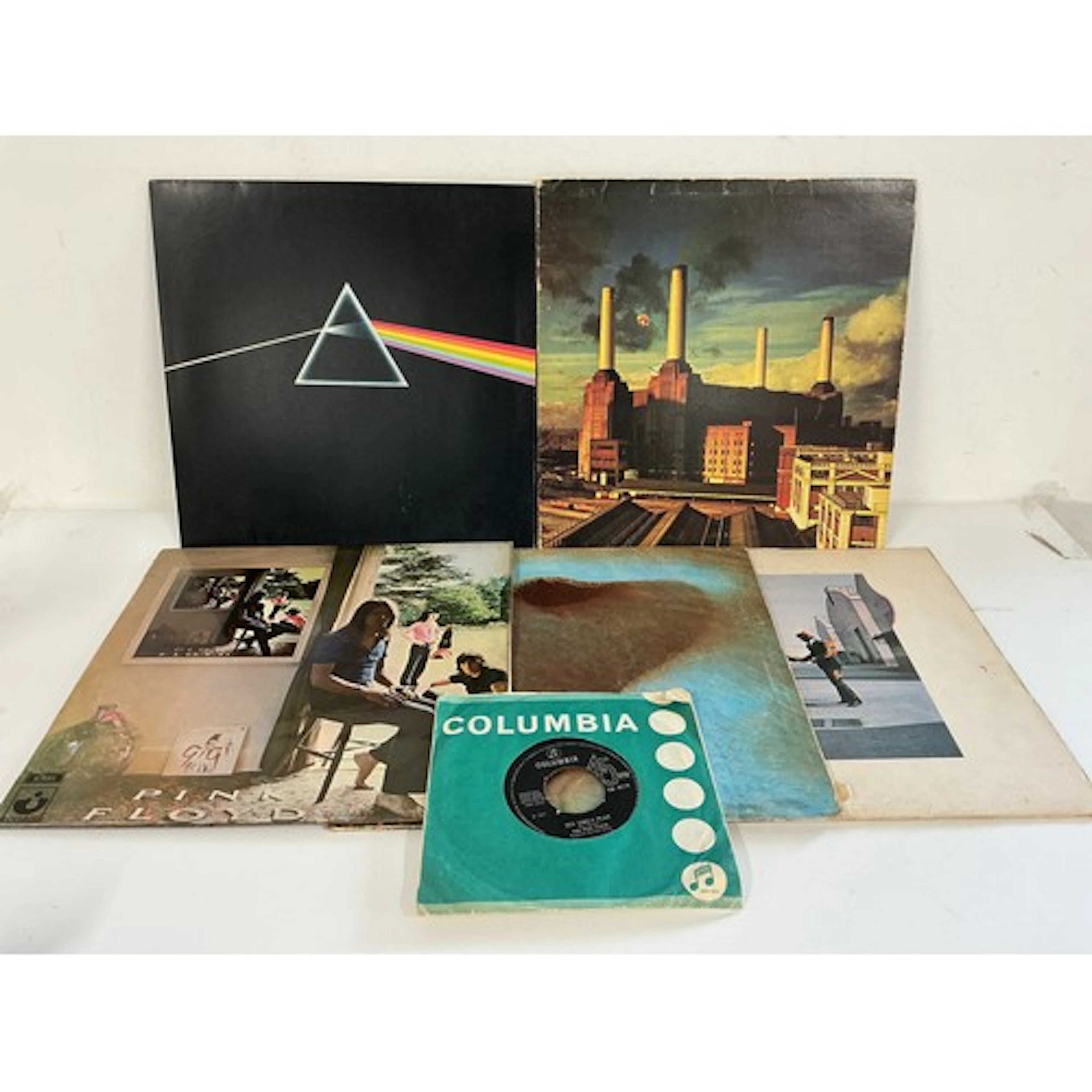 Five Pink Floyd LPs and a See Emily Play 7” single.
