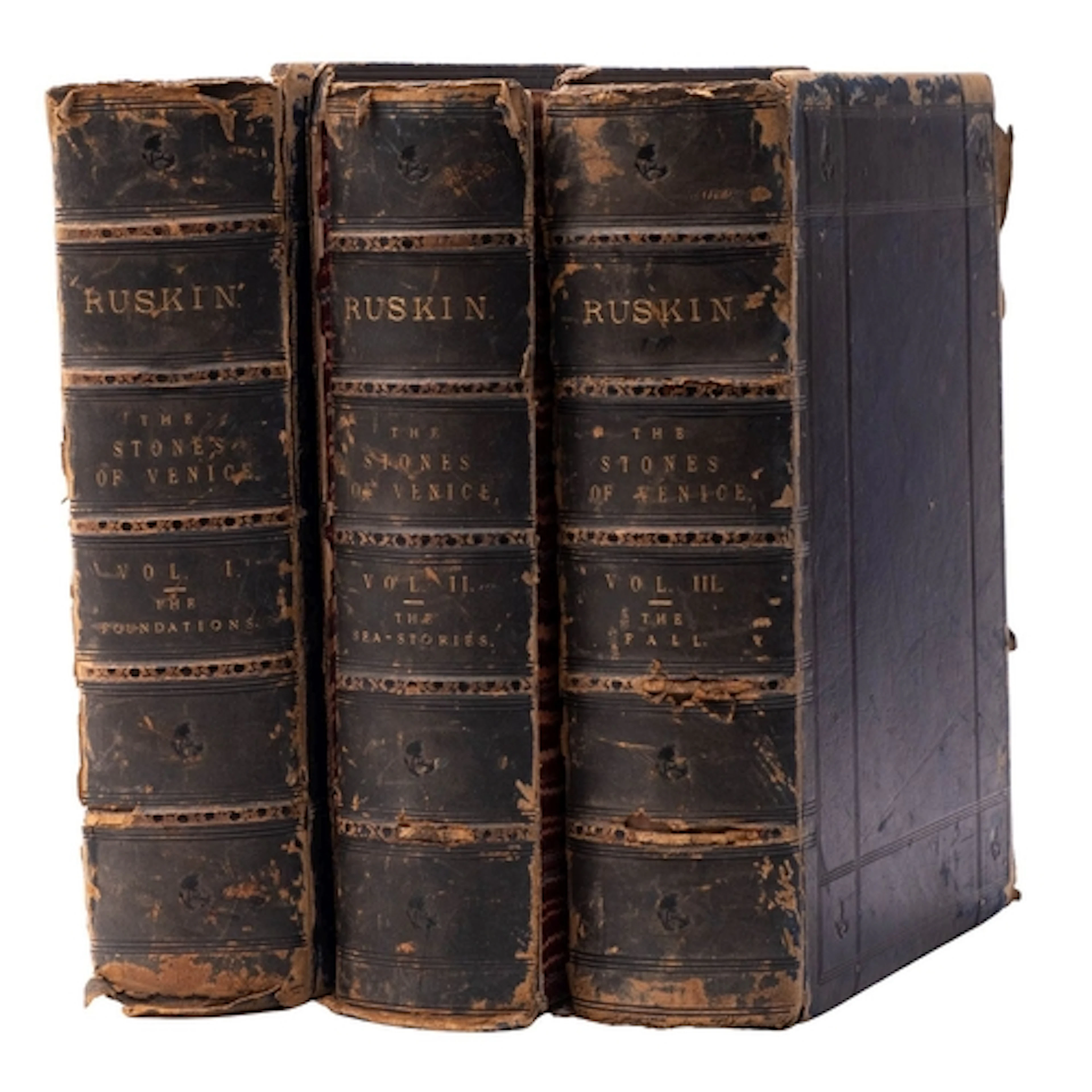RUSKIN, John. The Stones of Venice, fourth edition, 3 vols.,...