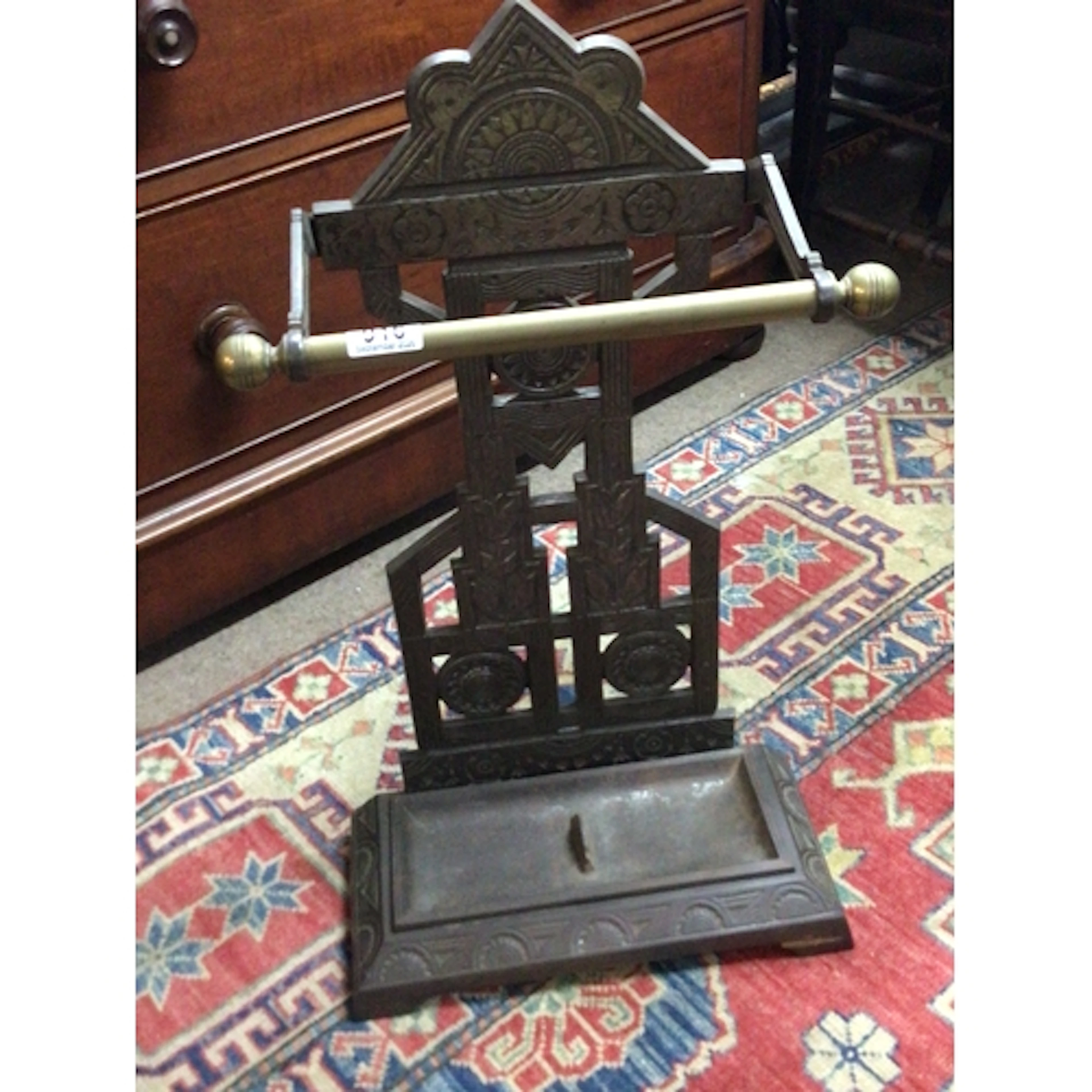 A quality Victorian cast iron and brass aesthetic infl...