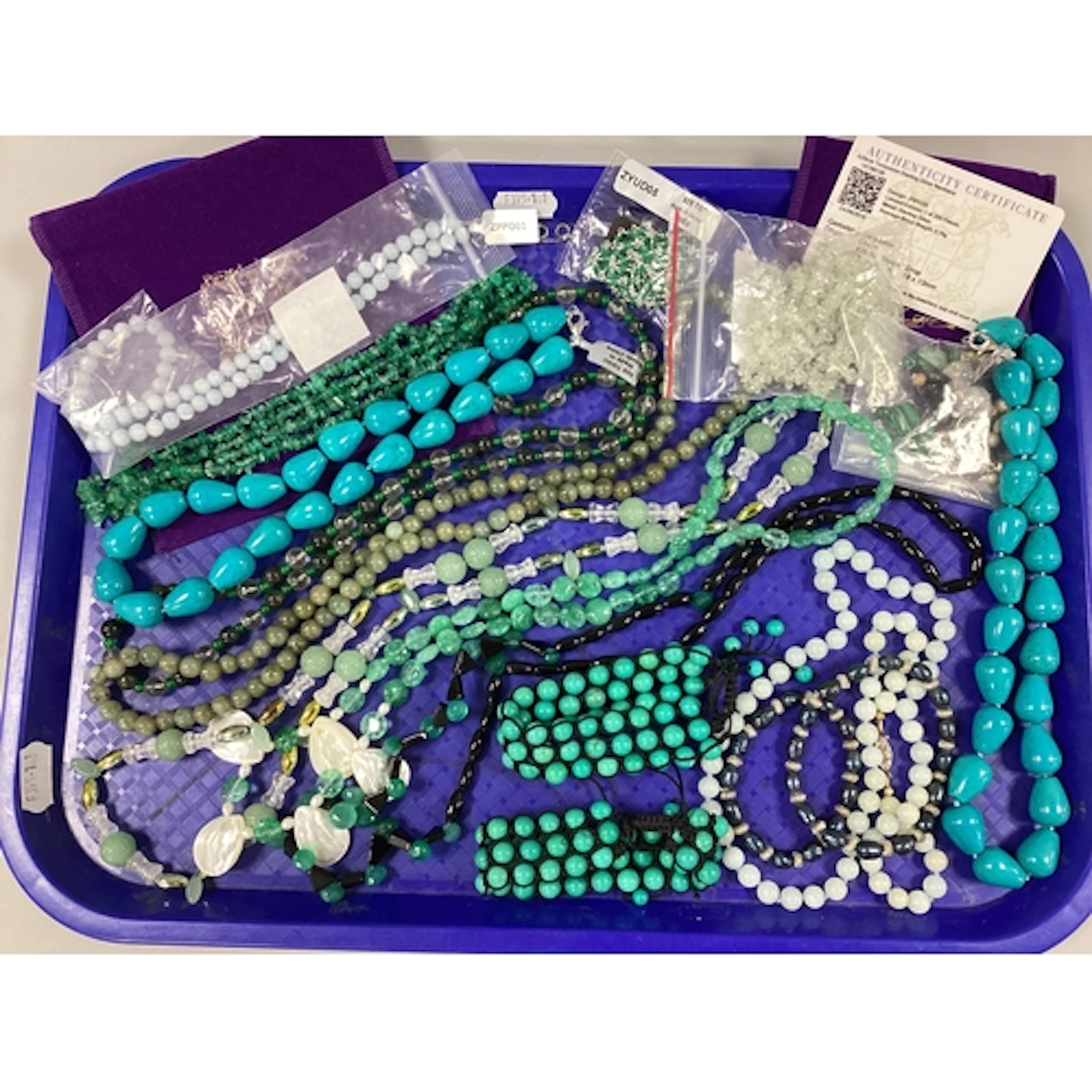 A Collection of Modern Polished Hardstone Jewellery, to incl...