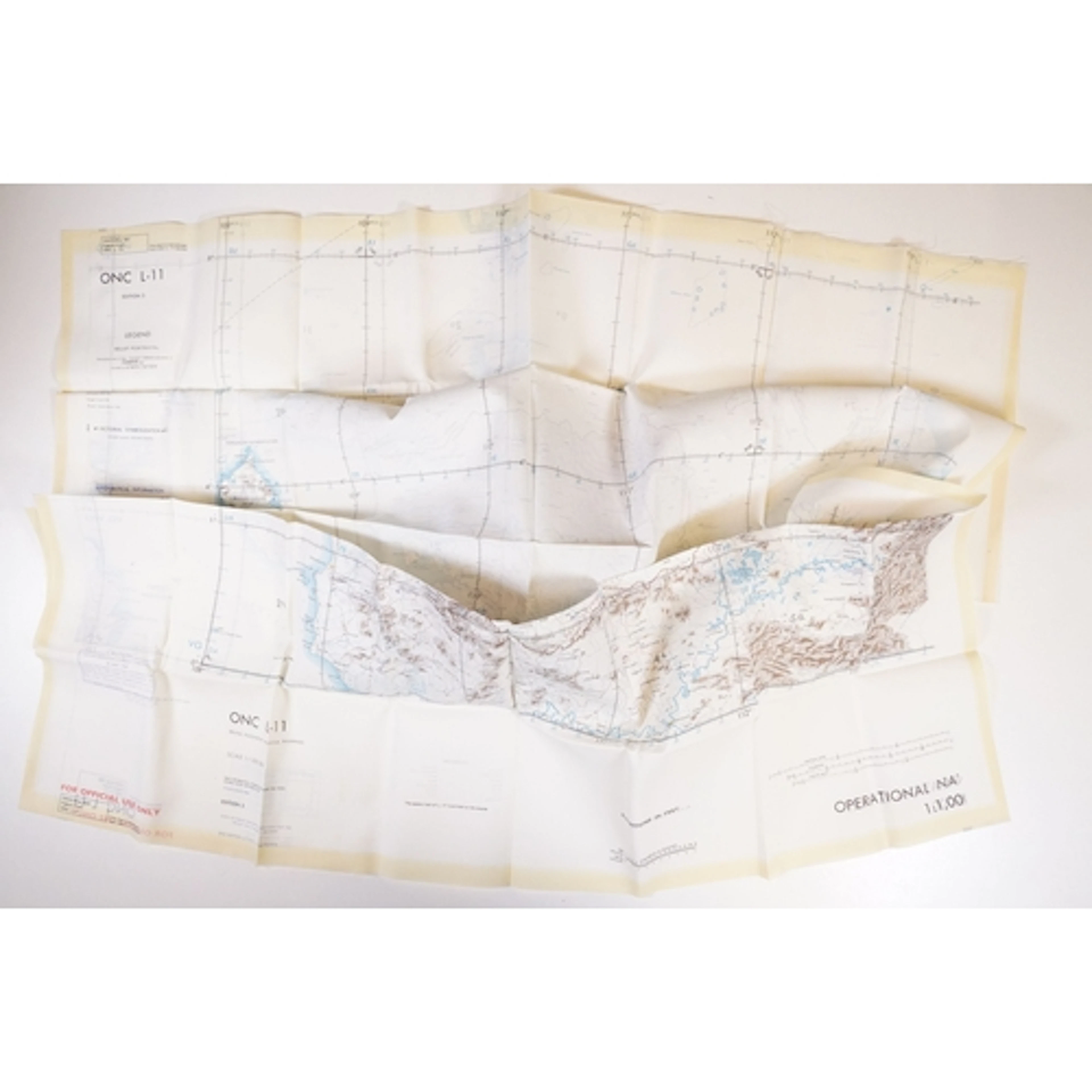A Royal Air Force / RAF silk escape map covering Indonesia, ...