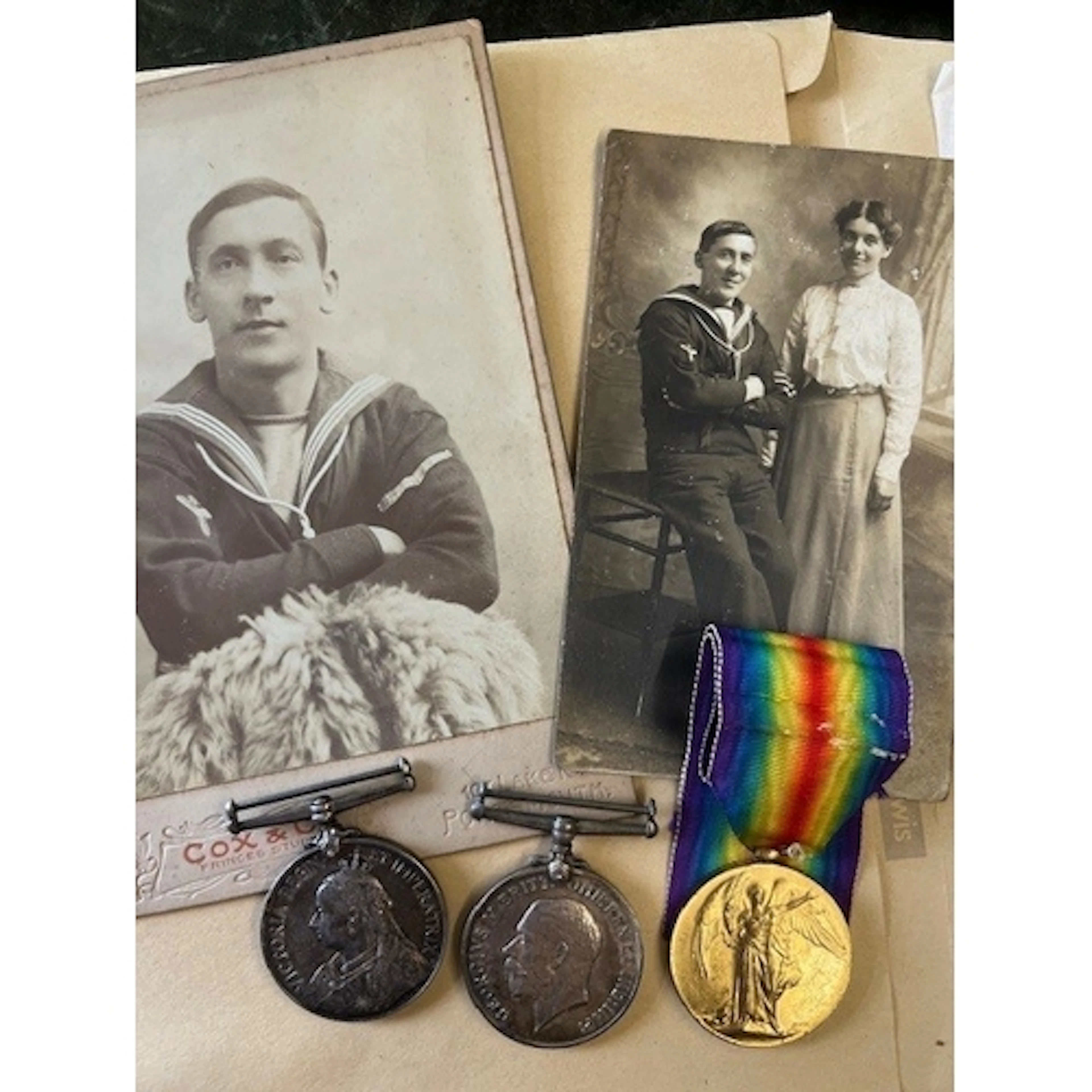 A CHINA MEDAL AND FIRST WORLD WAR PAIR TO A CASUALTY ABOARD ...