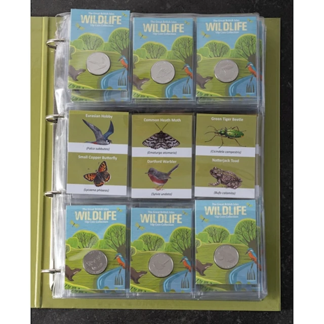 Two folders of The Great British Isles 10p coin collection. ...