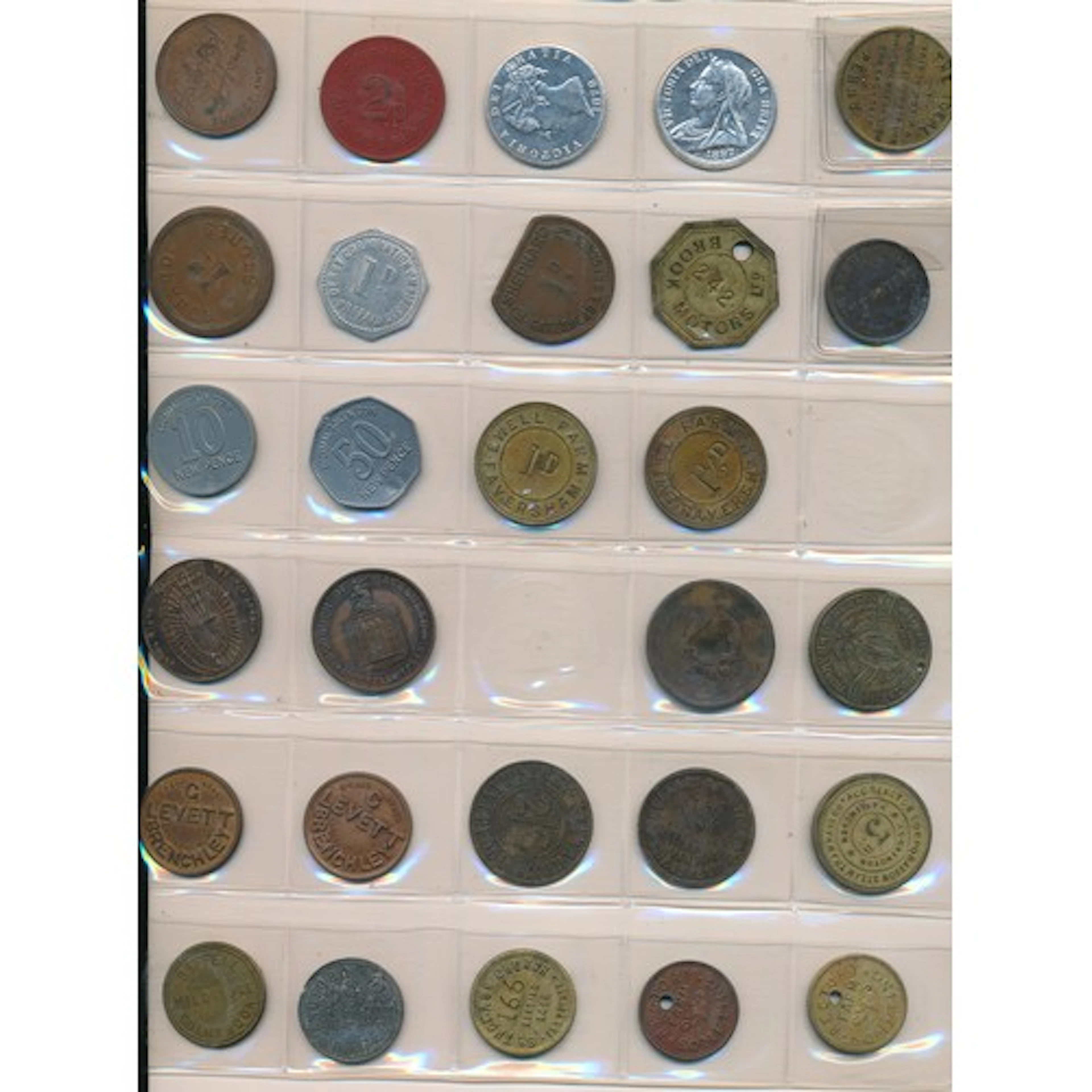 Selection Of Tokens Checks And Tallies to include: M Robson ...