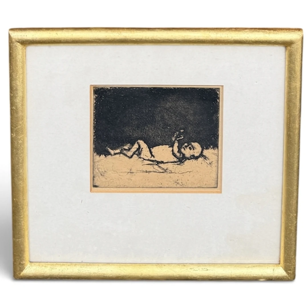 EUAN UGLOW (BRITISH, 1932-2000): A RECLINING FIGURE Etching ...