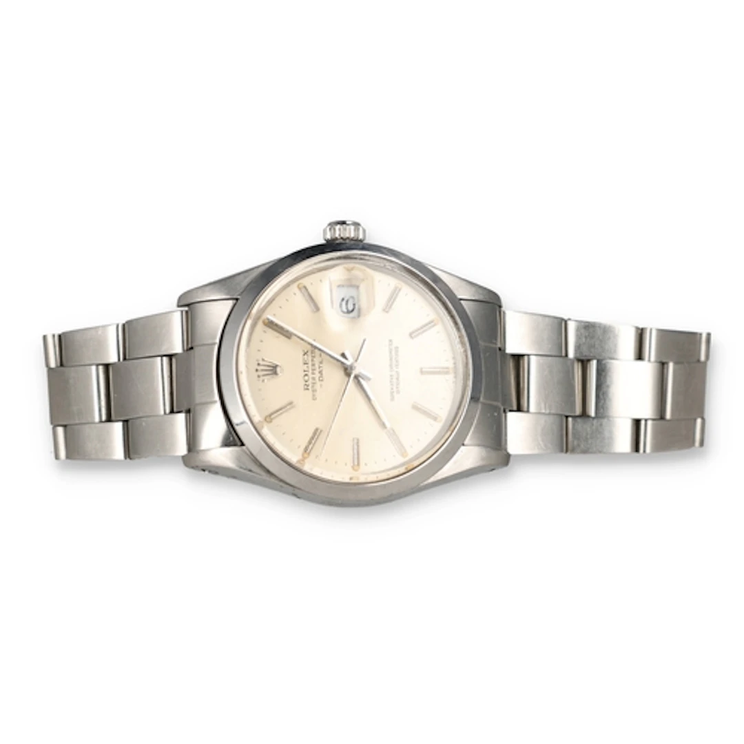 A ROLEX STAINLESS STEEL OYSTER PERPETUAL DATE 28mm 78350....