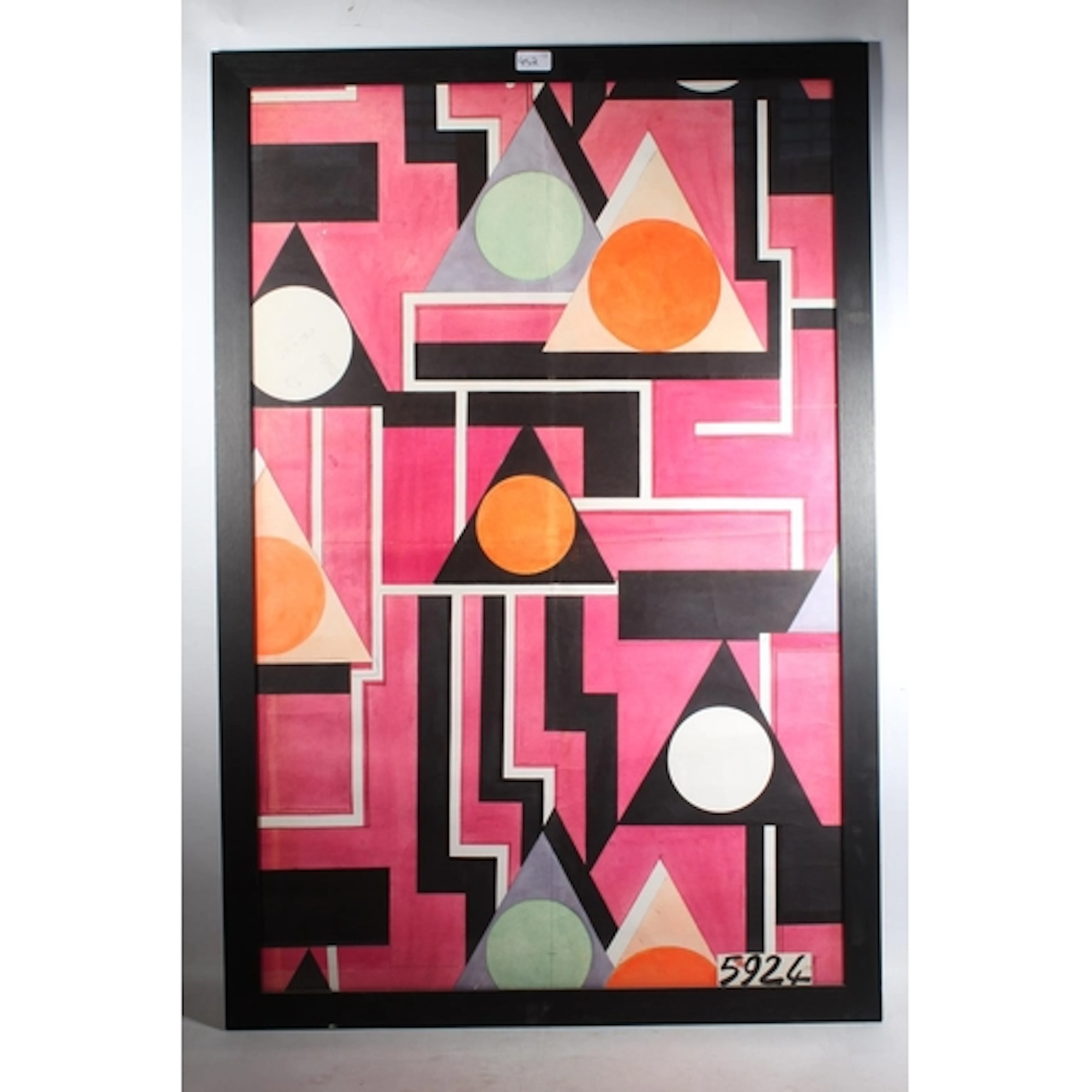 CONTEMPORARY, three geometric patterns in the style of Augus...