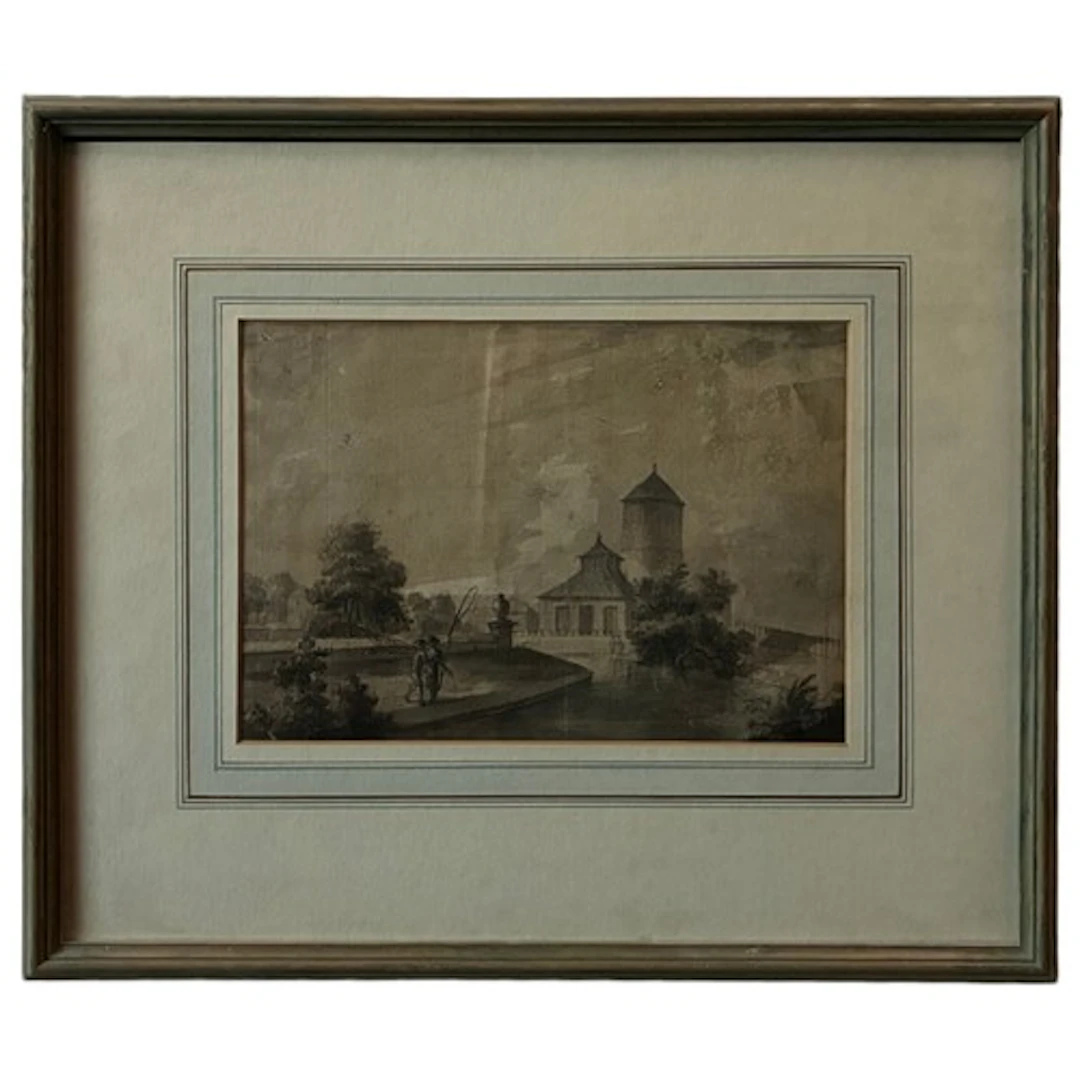 Follower of Paul Sandby RA (1725-1809) - The Old Mill, New R...