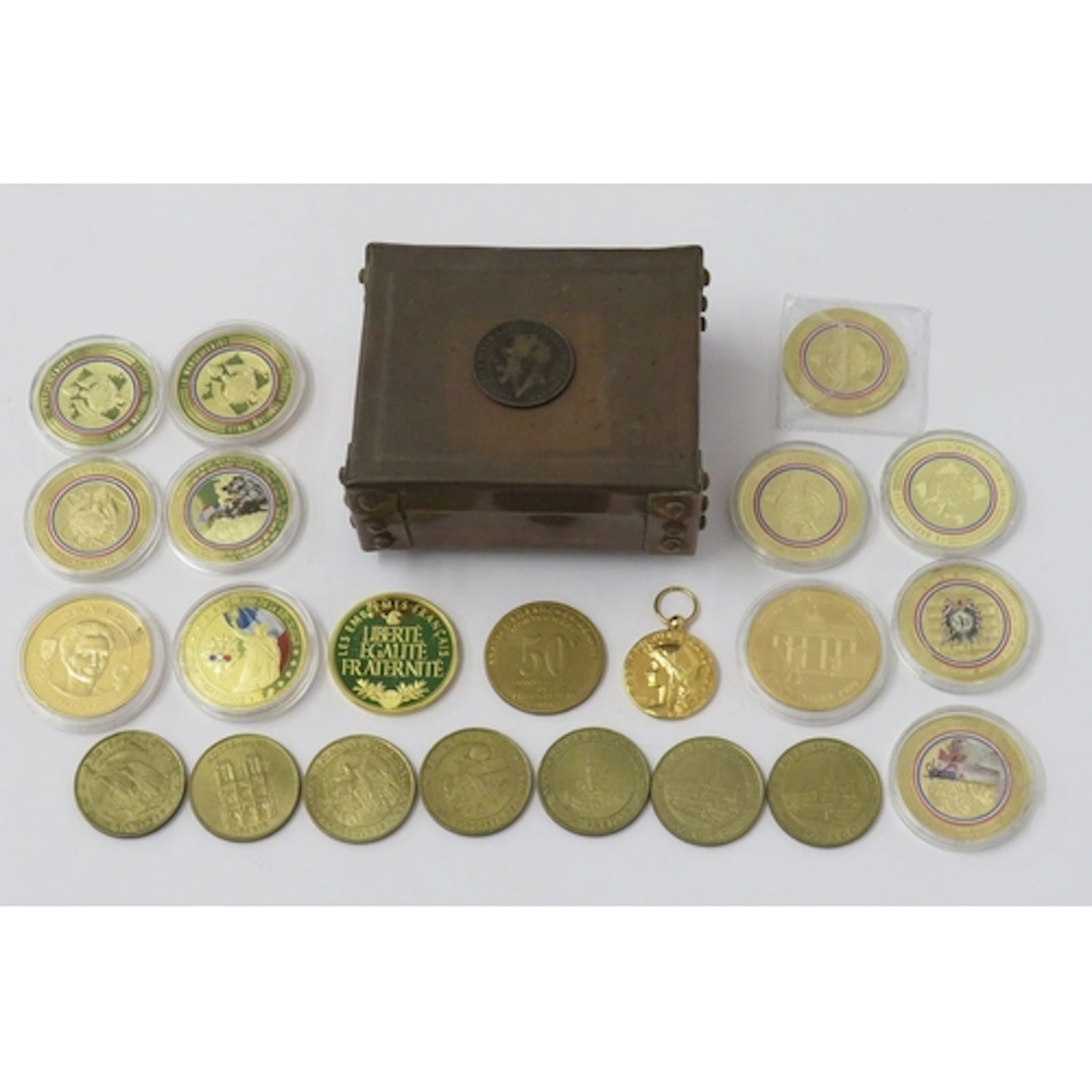 9 Gilt Medallions celebrating the Hymns of France, La Marsei...