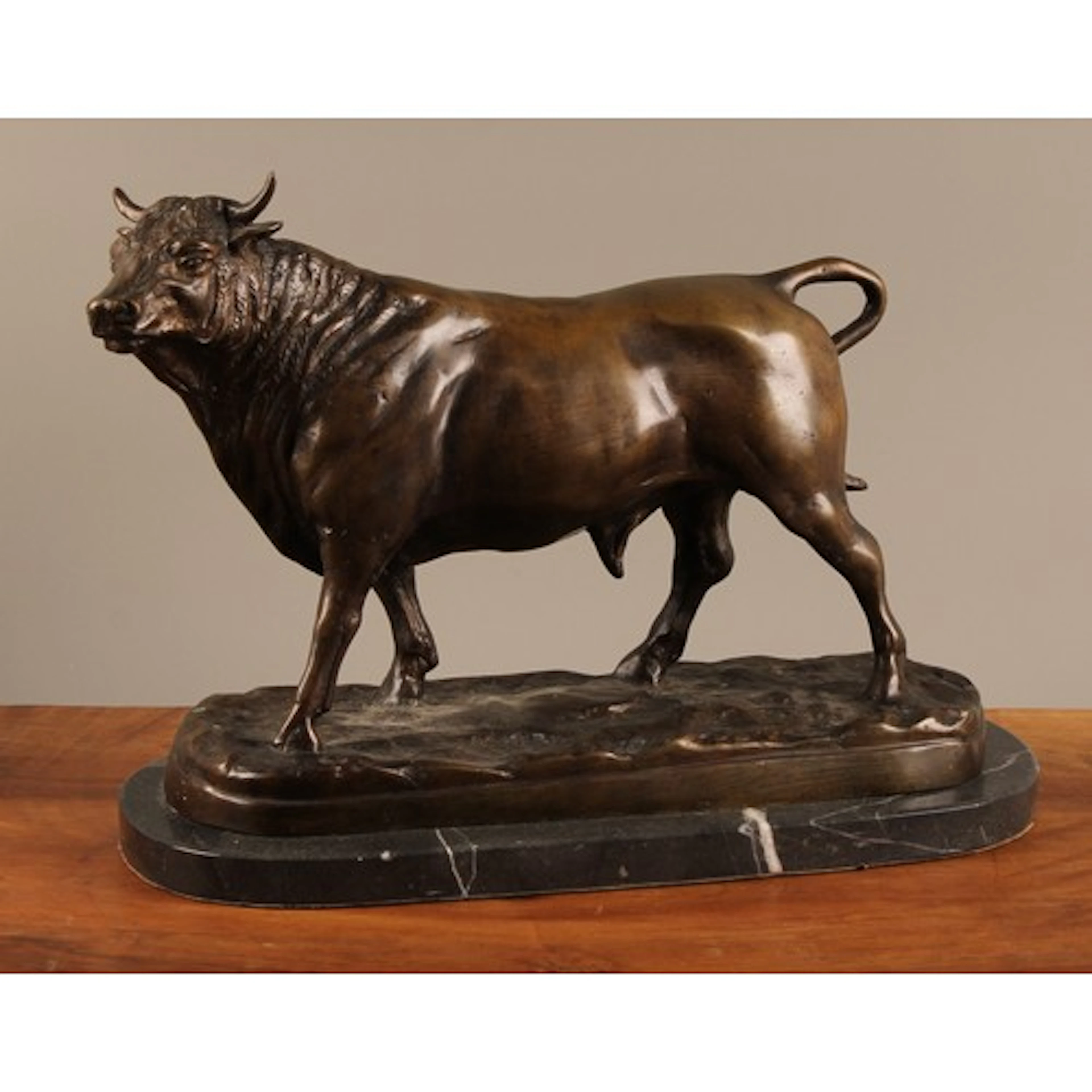 Manner of Antoine-Louis Barye, a patinated animalier bronze,...