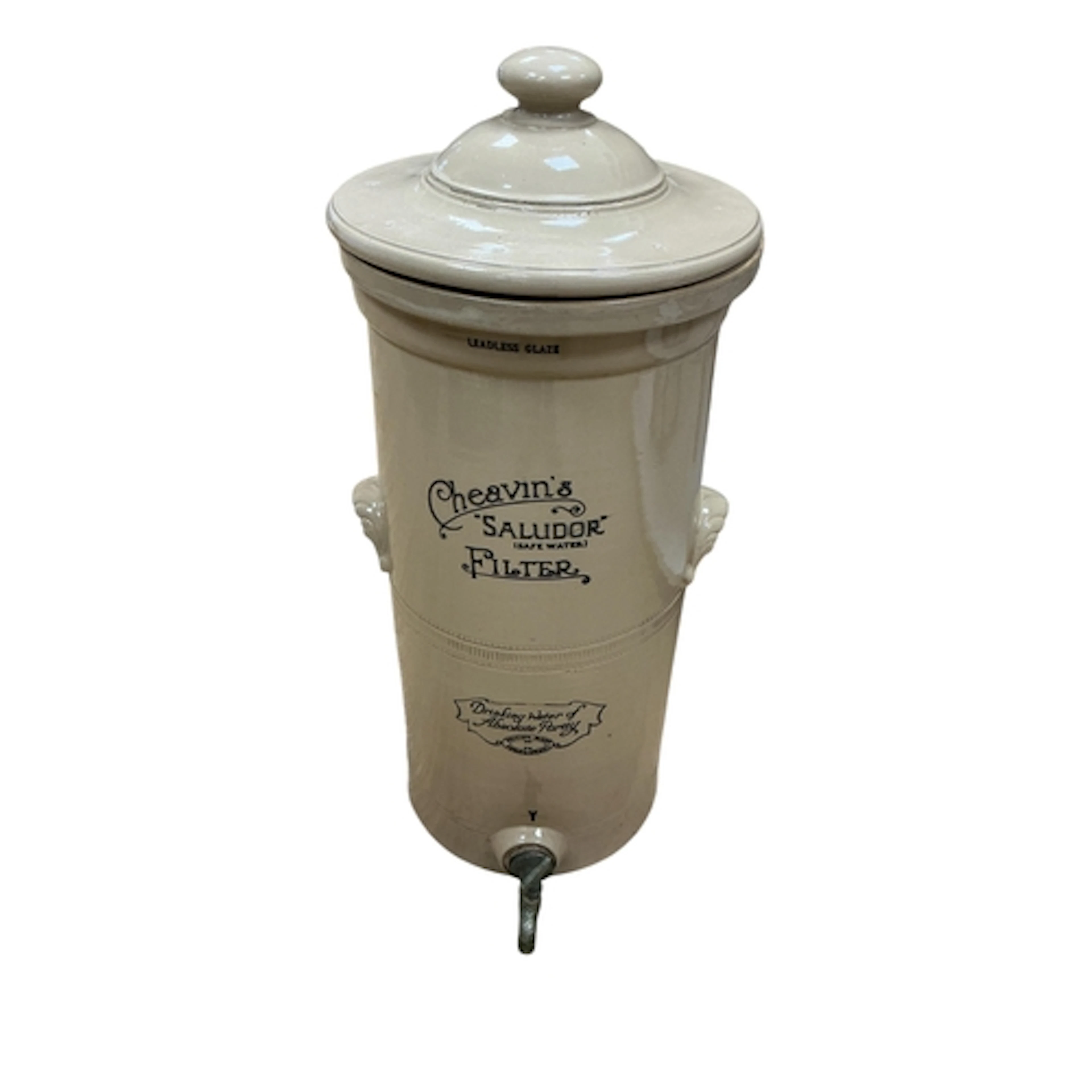 A Victorian 'Cheavin's Saludor' water filter, 65cm high...