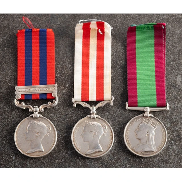 A Victorian Indian Army group of three, comprising 1854 Indi...