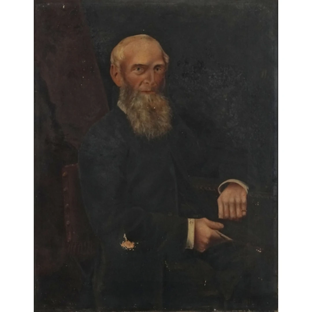 Portrait of a seated gentleman, Old Master style oil on canv...
