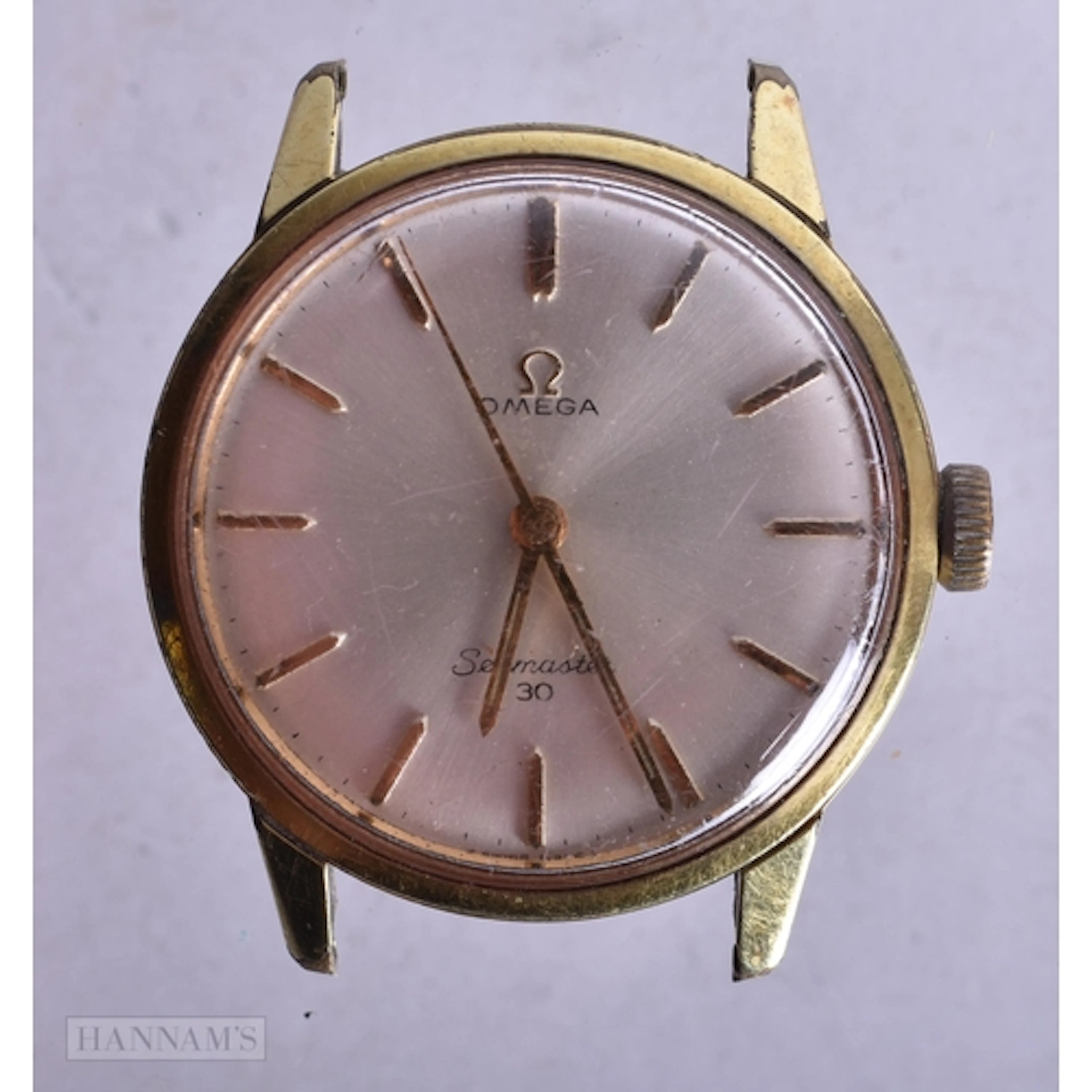 AN OMEGA SEAMASTER WATCH. Running. 3.5 cm wide.