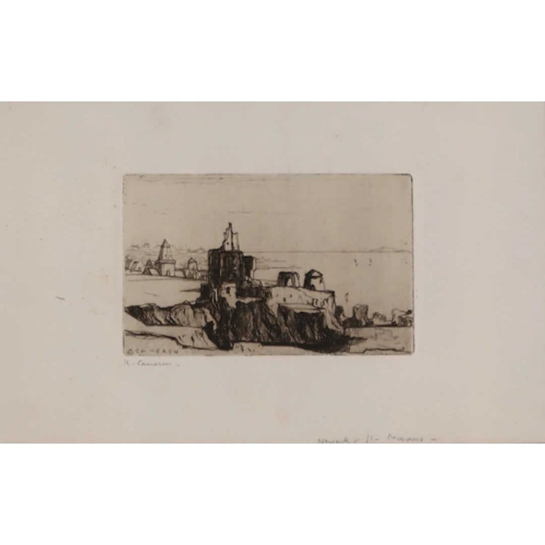 KATE CAMERON RSW RE (SCOTTISH 1874-1965) NEWARK, ST MONANS ...