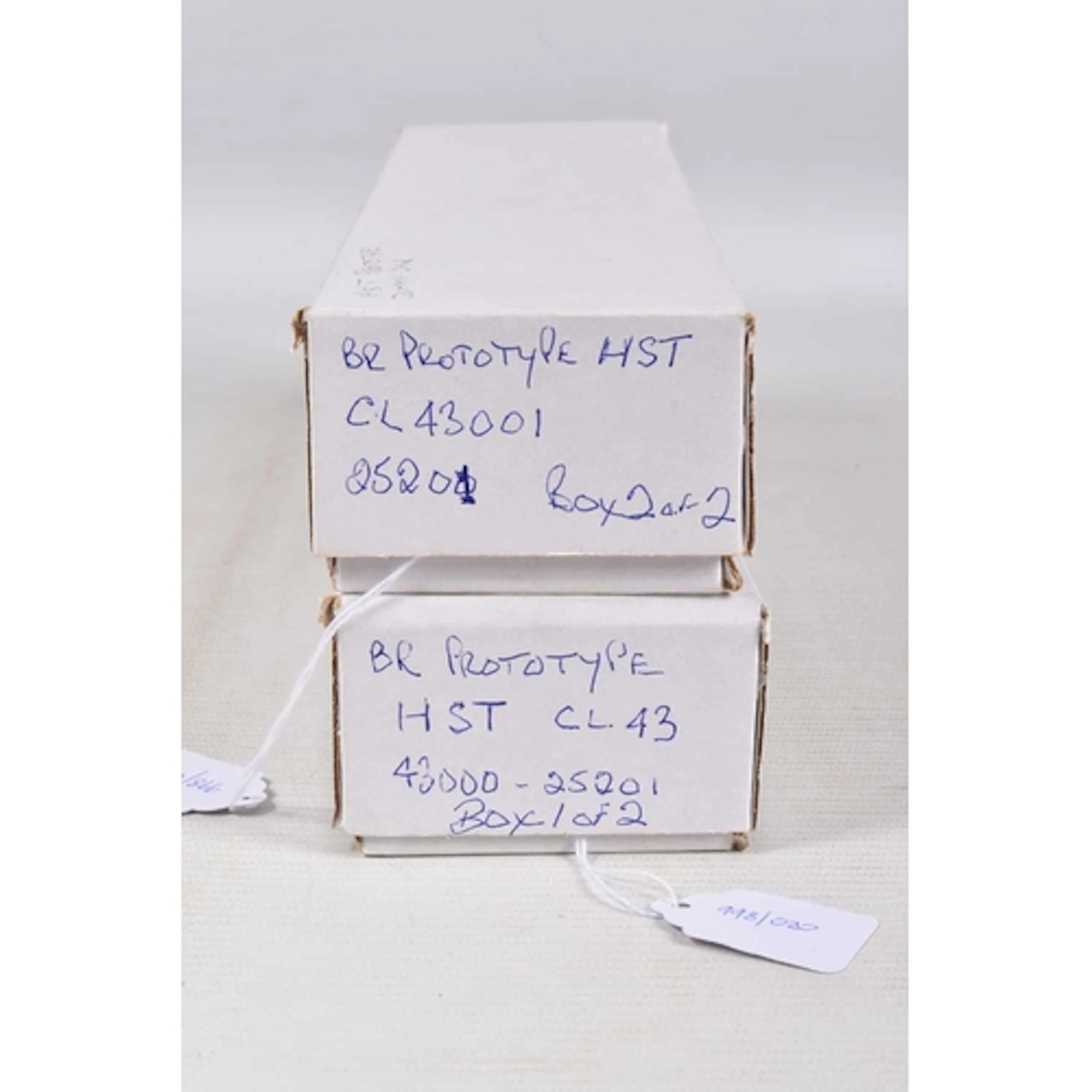 TWO BOXED OO GAUGE PROTOTYPE HIGH SPEED TRAIN POWER CARS, po...